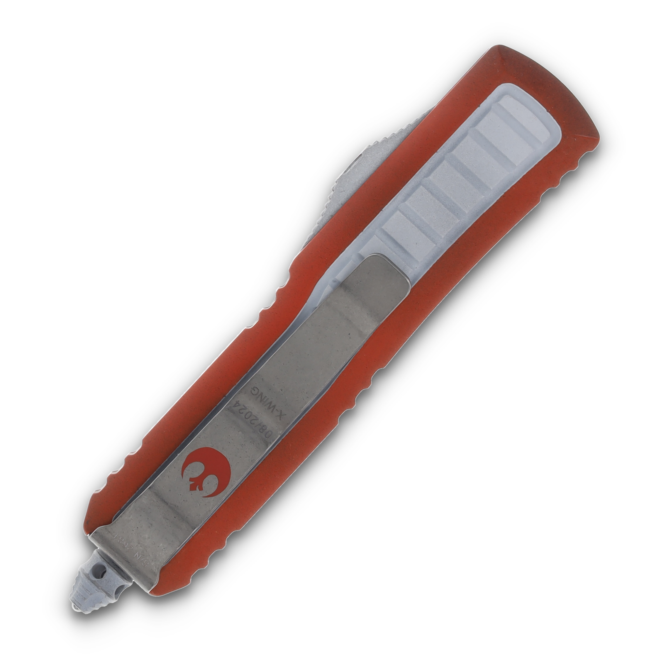 Microtech SMKW Exclusive X-Wing UTX-85 OTF Auto Orange Alum Apocalyptic Dagger AUMT23210XW View 4