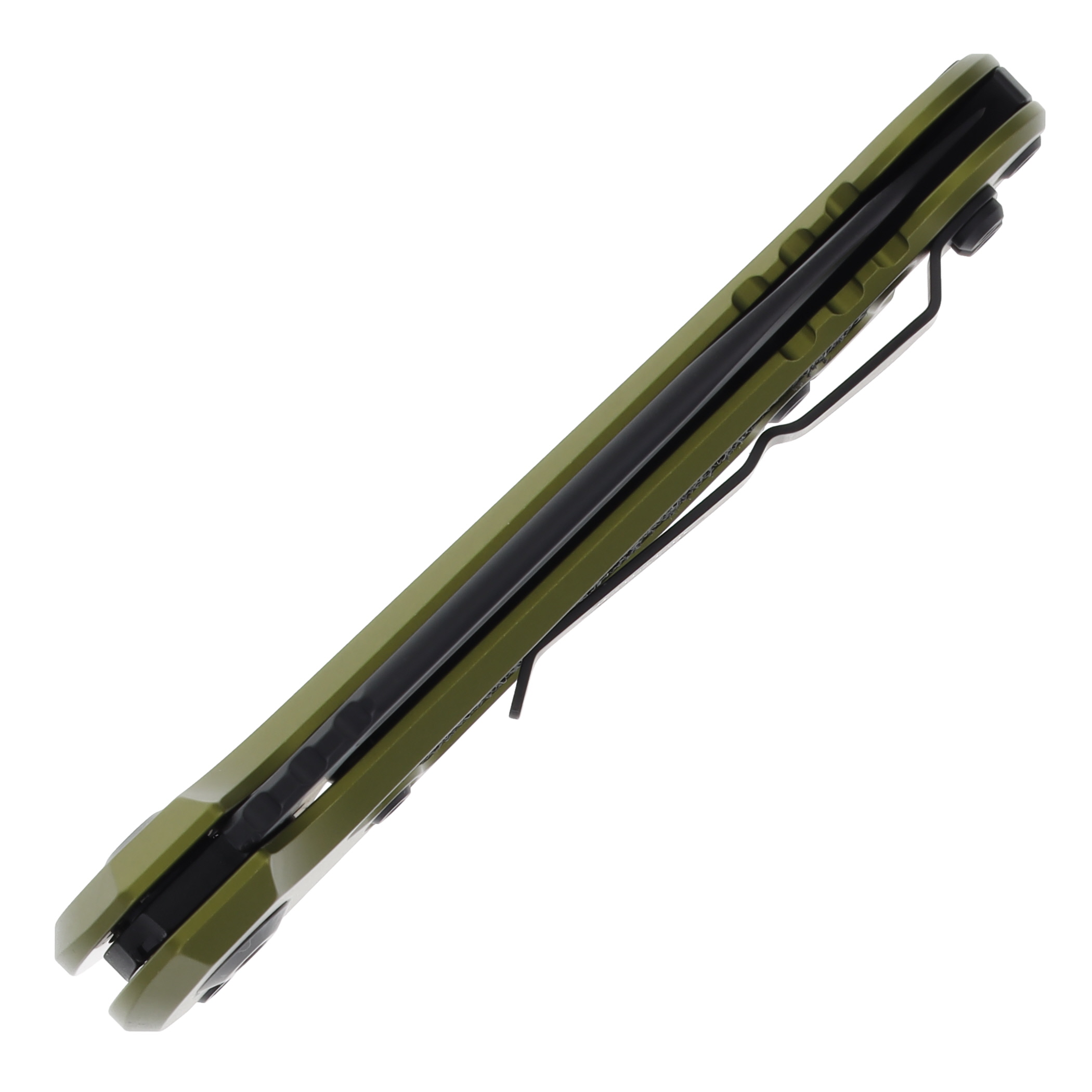 Microtech LUDT Automatic Knife 3.42in Black M390MK Drop Point OD Green AUMT11351OD View 5