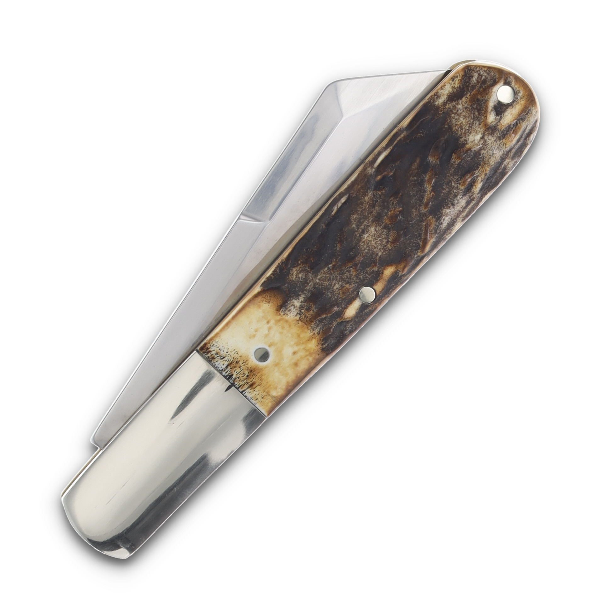 Queen Knives Large Sheepsfoot Barlow Folding Knife Genuine Stag QGSH180 View 6