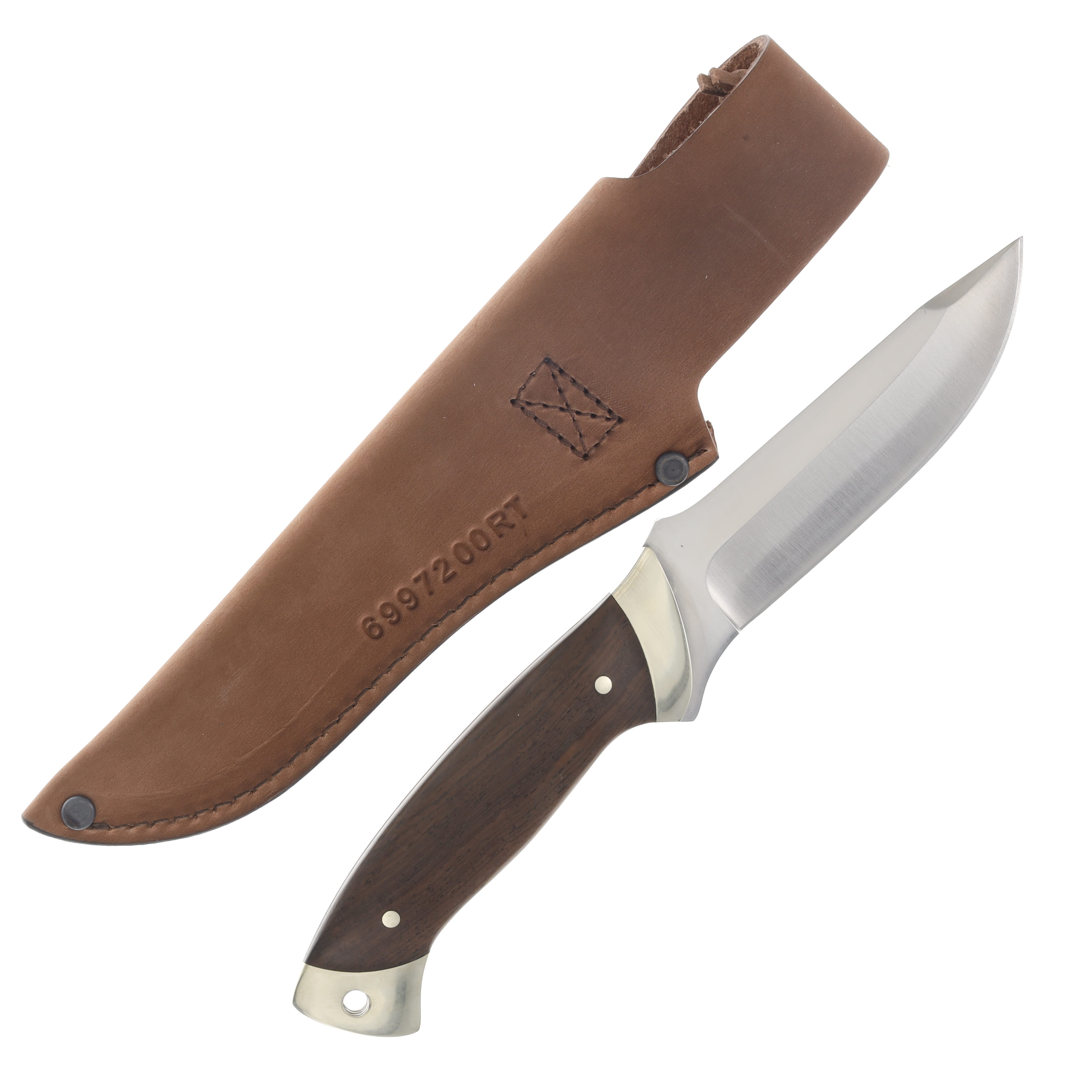 Puma SGB Griz Fixed Blade Knife Jacaranda 4.6in Plain Satin Clip Point P6810020W View 2