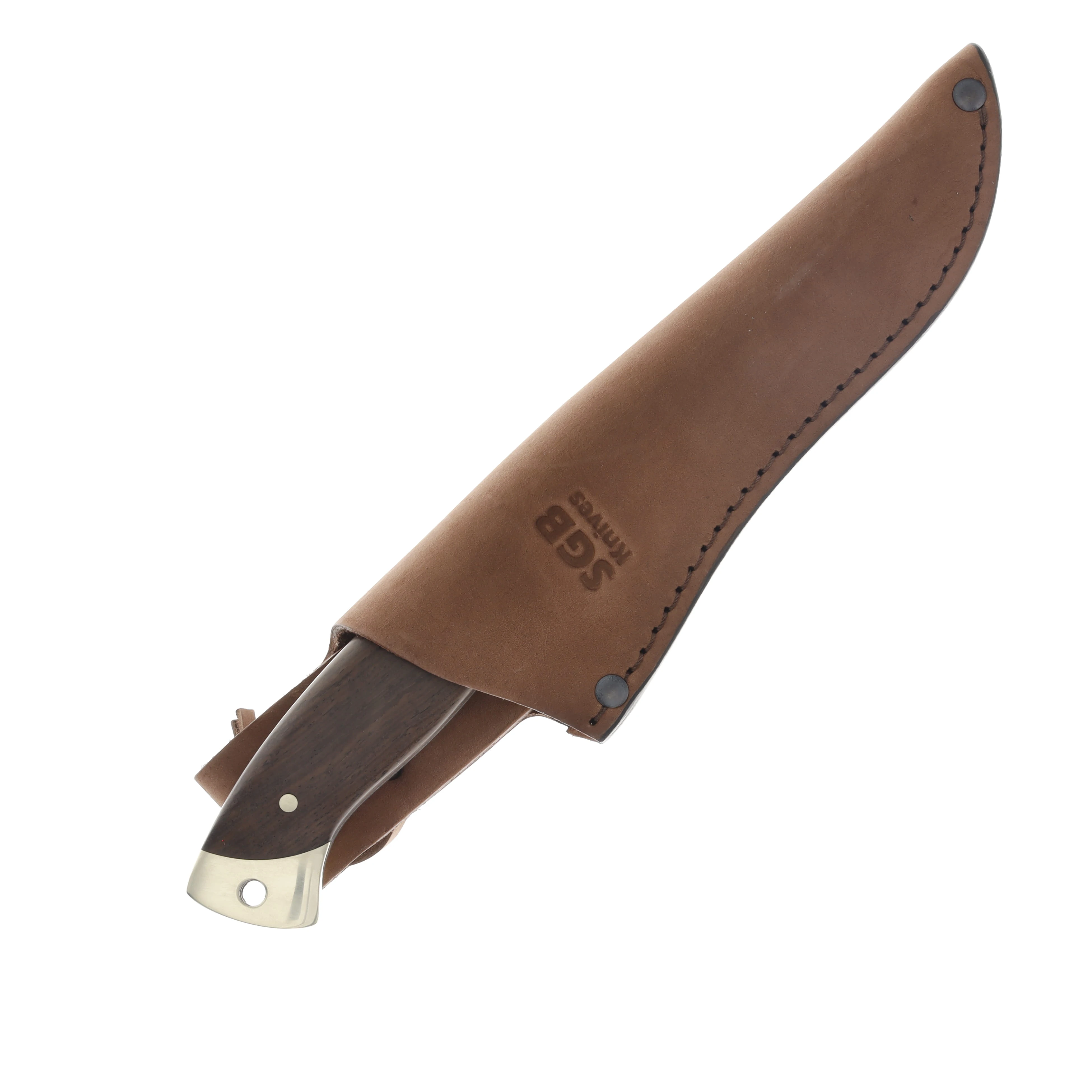 Puma SGB Griz Fixed Blade Knife Jacaranda 4.6in Plain Satin Clip Point P6810020W View 4