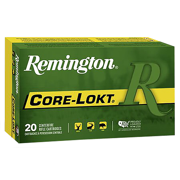 Remington Core-Lokt 7x57mm Mauser Ammunition 140 Grain Brass Centerfire 20 Rounds Core-Lokt PSP 29031 View 1