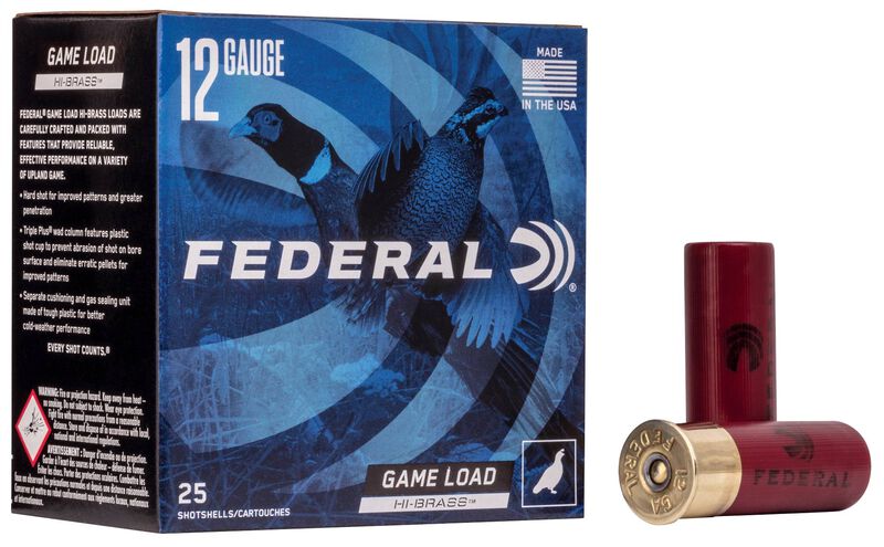 Federal Game-Shok 12 Ga 2-3/4in 1-1/4 oz #5 Lead Hi-Brass Ammo 25Rd H1265 View 1