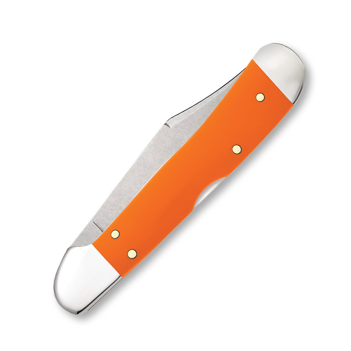 Case XX CopperLock Folding Knife Smooth Orange Synthetic CA80508 View 2