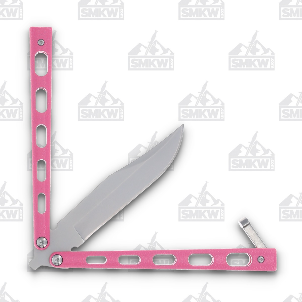 Bear & Son Balisong Pink Clip Point BR114PK View 3