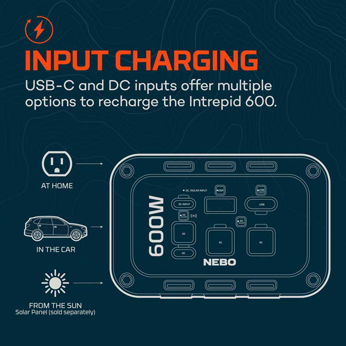 NEBO Intrepid 600 Power Station NEB-PST-0005 View 10