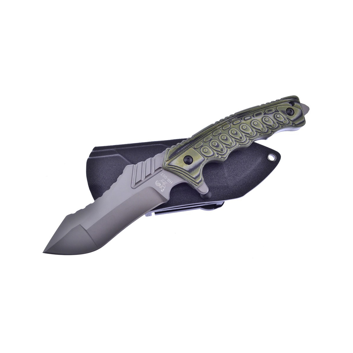 Hen & Rooster Fixed Blade OD Green G10 HR007 View 1