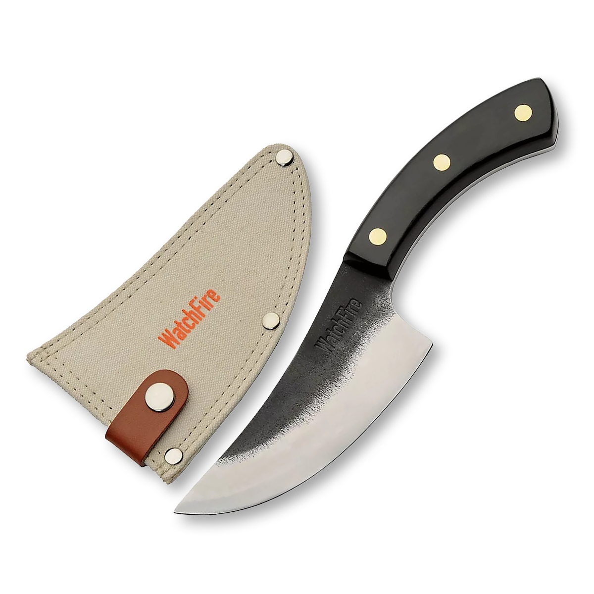Szco WatchFire 4002 Bosna Butcher Knife Black Pakkawood Handles WF-4002 View 1