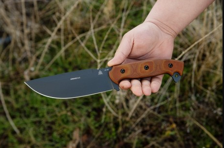 TOPS Armado Fixed Blade Knife Red 6.5 Inch Plain Black Drop Point TPARM-01 View 5