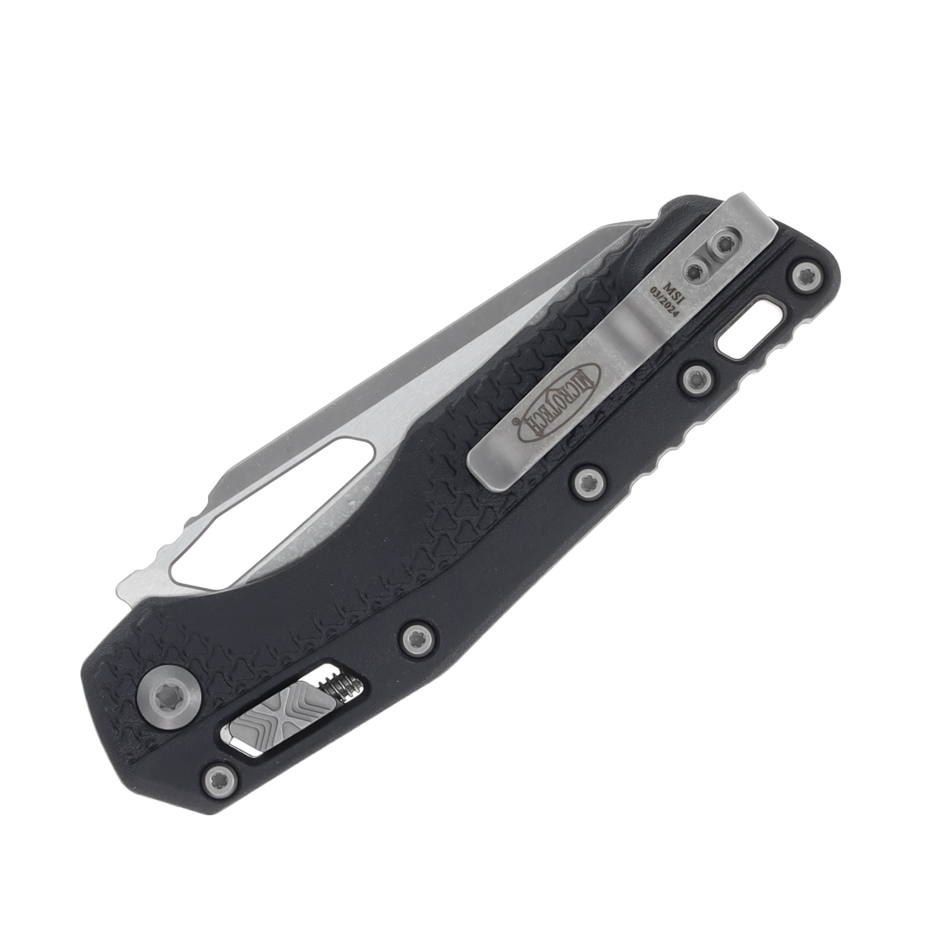 Microtech MSI RAM-LOK Folding Knife Apocalyptic Serrated MT210T12APPMBK View 6