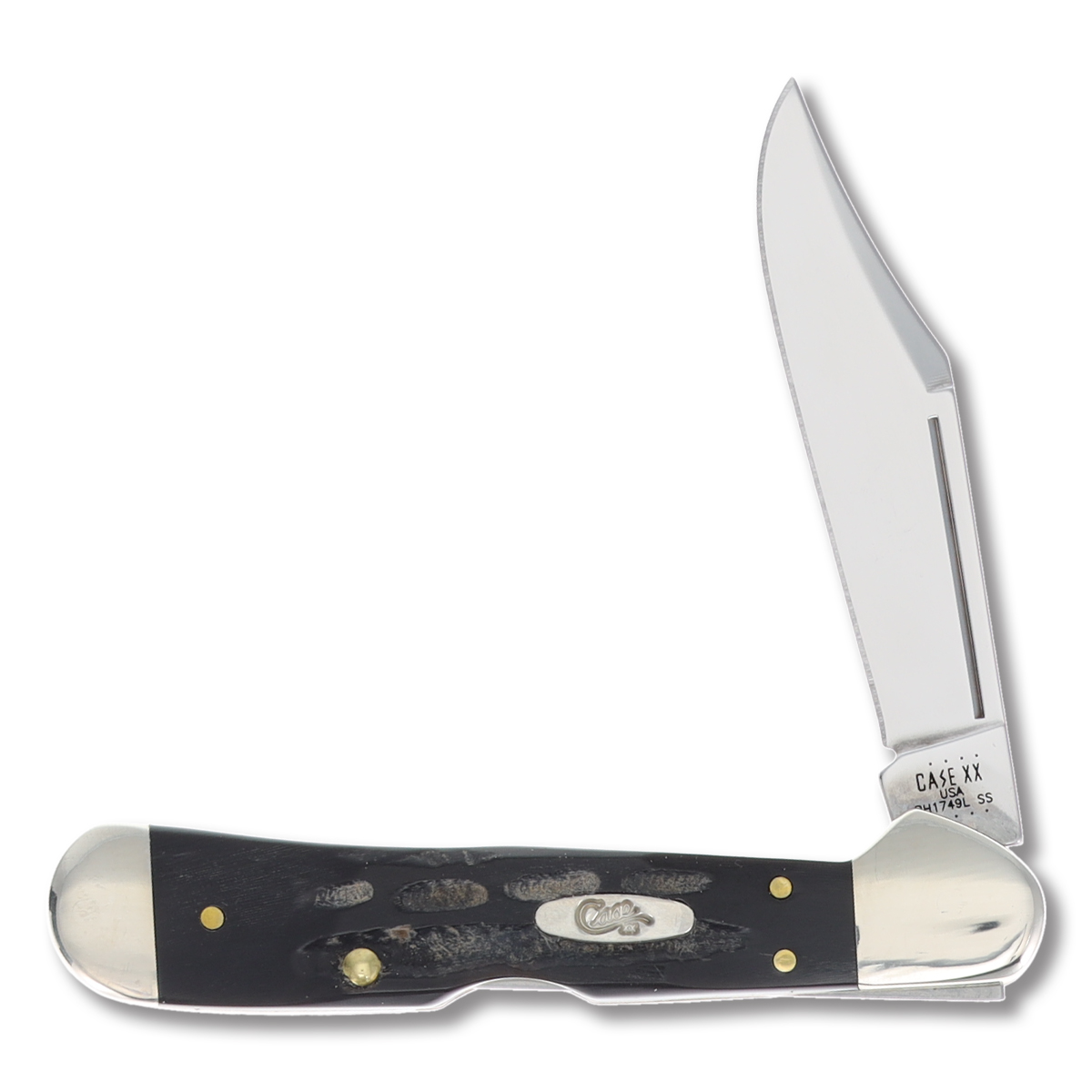 Case XX Mini CopperLock Folding Knife Jigged Buffalo Horn | Smoky