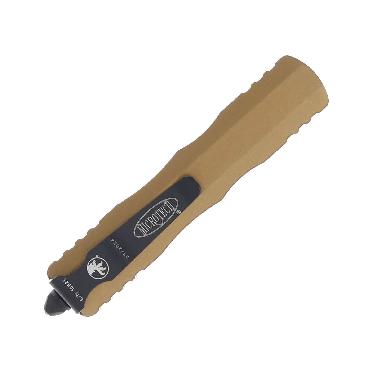 Microtech Dirac D/E Black Serrated Tan AUMT2253TA AUMT2253TA View 3