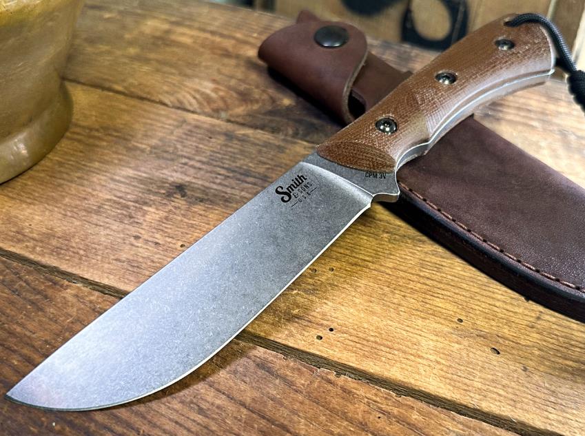 Smith and Sons Delta Natural 4.75in Plain Satin Straight Back SM20128 View 1