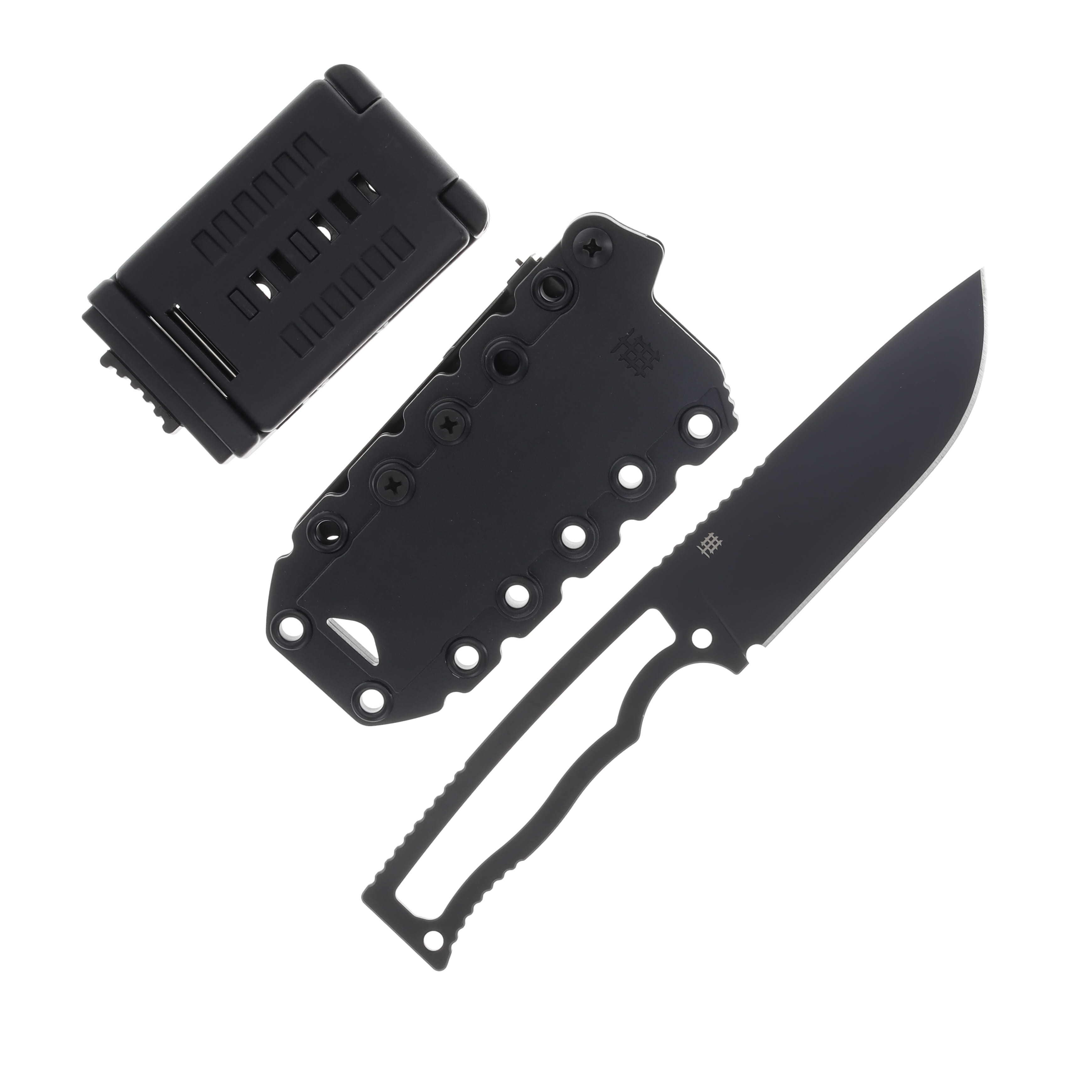 Halfbreed Compact Fixed Blade Field Knife PVD N690 Drop Point CFK01BLKN690 View 2