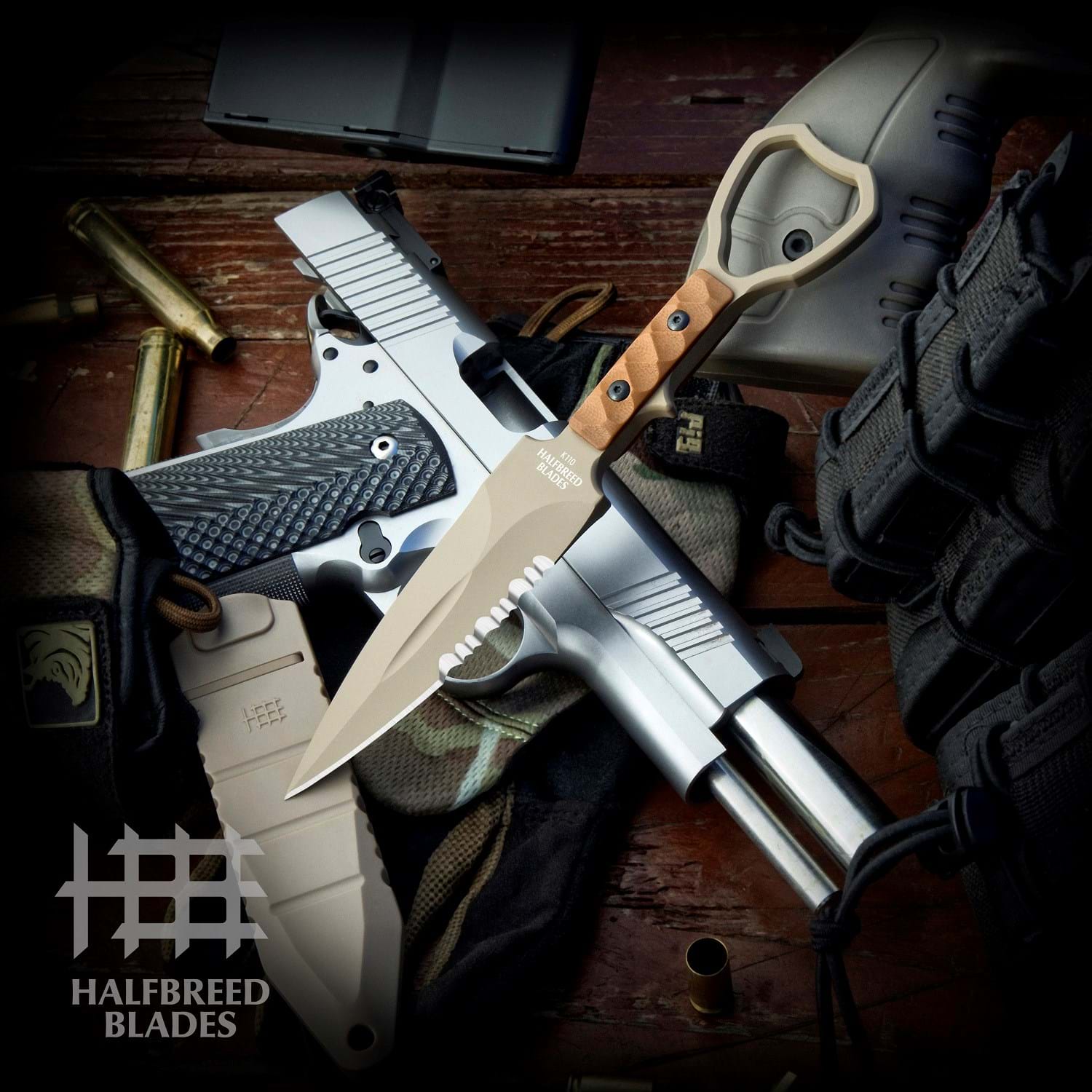 Halfbreed Blades Compact Clearance Knife Gen 2 FDE 4in PS FDE Spear Point CCK01DEG2 View 7