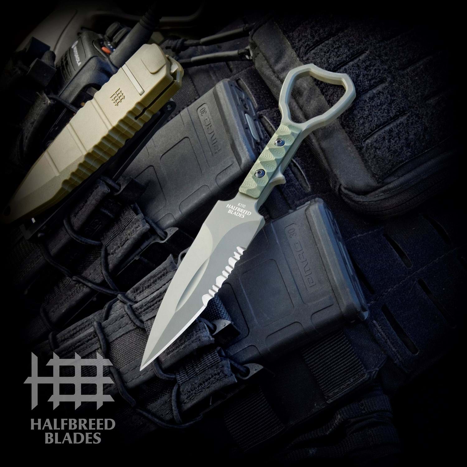 Halfbreed Compact Clearance Knife Gen 2 Ranger Green 3.94in PS Teflon Spear Point CCK01ODG2 View 2