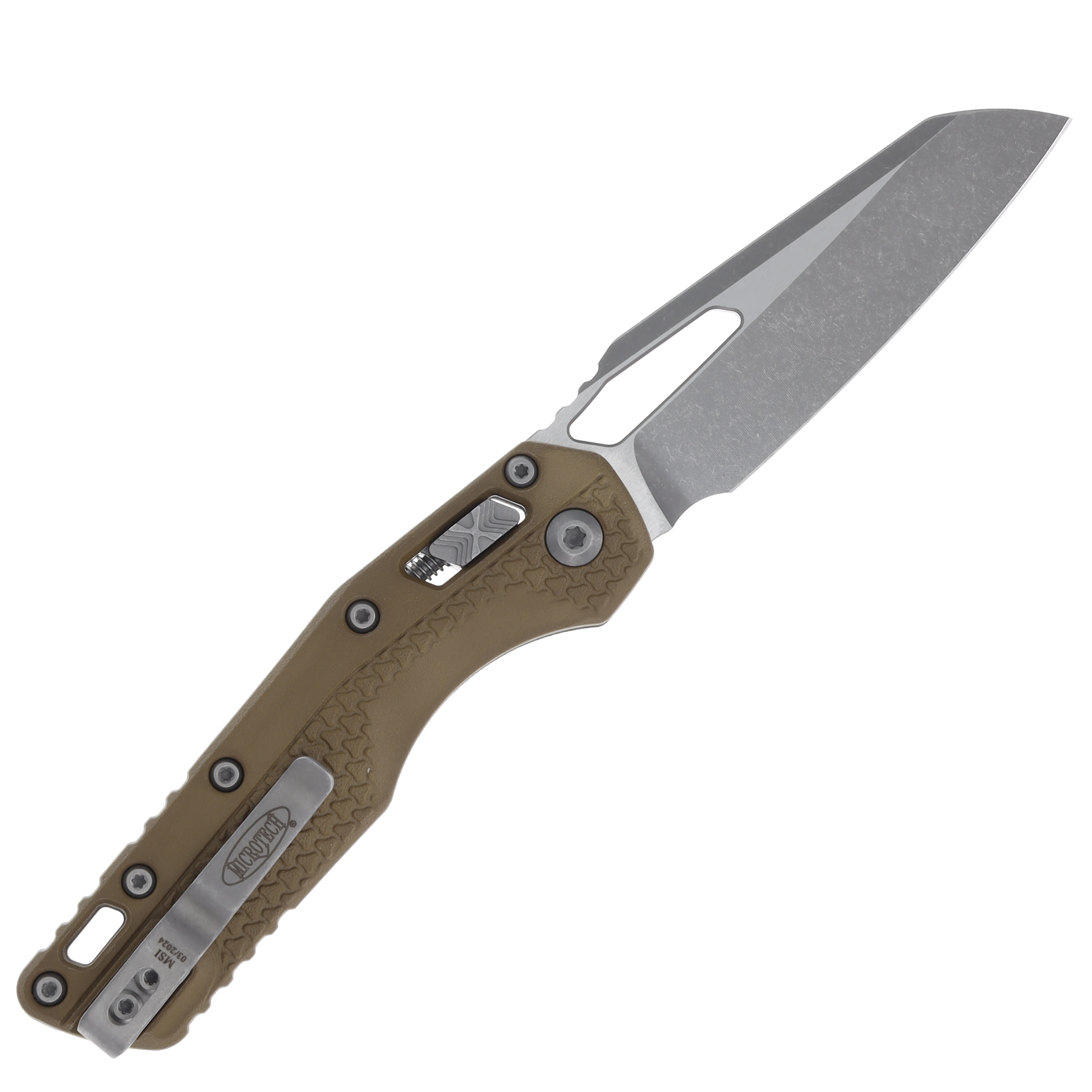 Microtech MSI RAM-LOK Folding Knife Apocalyptic S/E M390MK Dark Earth MT210T10APPMDE View 2