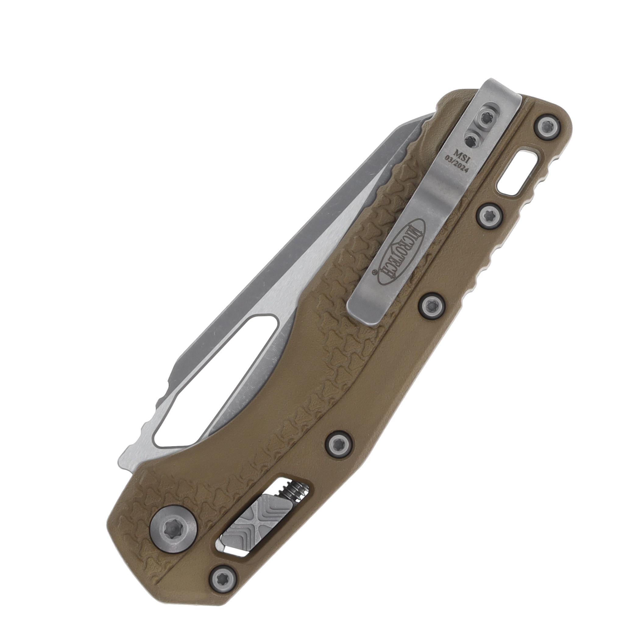 Microtech MSI RAM-LOK Folding Knife Apocalyptic S/E M390MK Dark Earth MT210T10APPMDE View 6