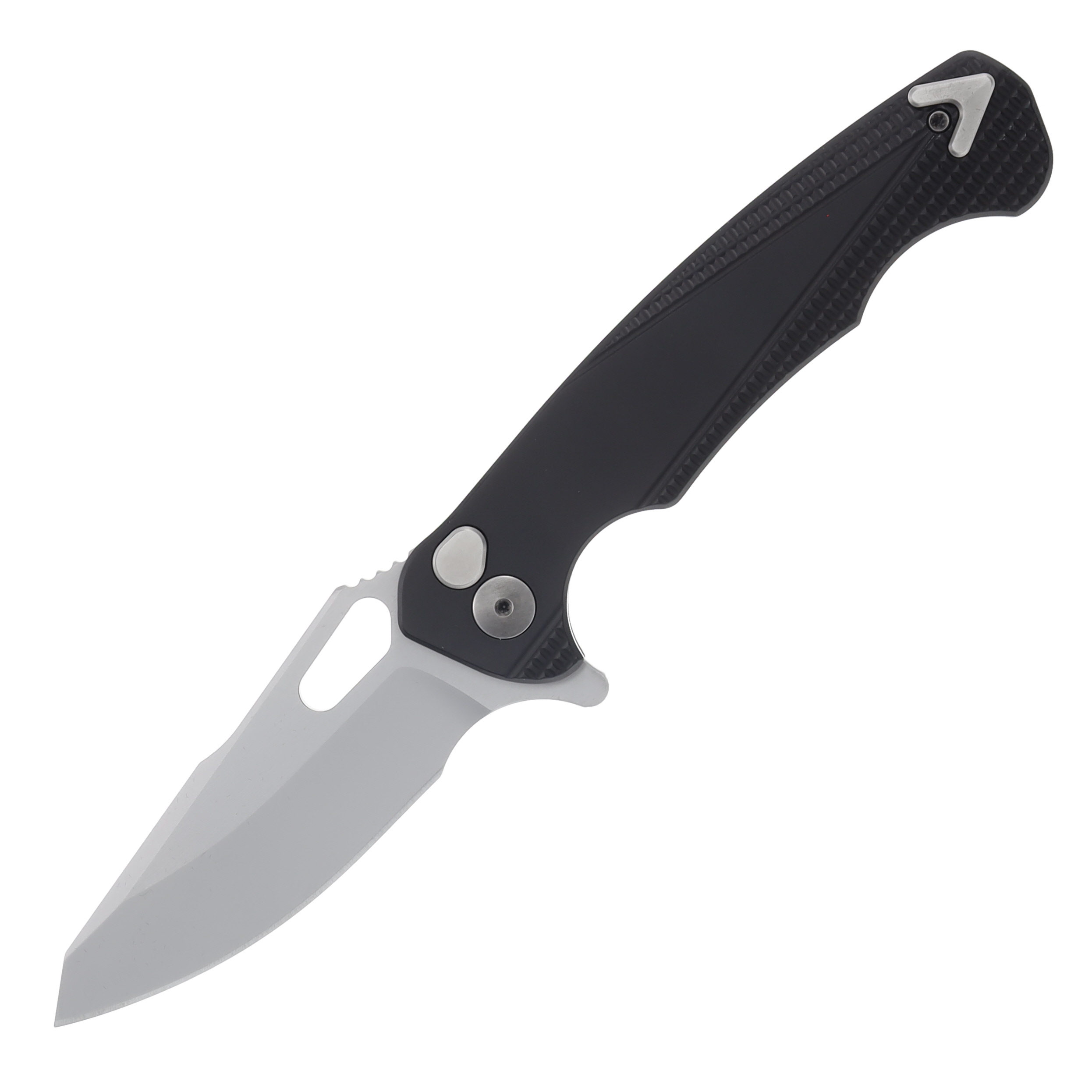 Dead Reckon Knives Ridgeback 3.25in Satin Magnacut Modified Tanto Body 1 Black Aluminum RB-1512-27-Black View 1