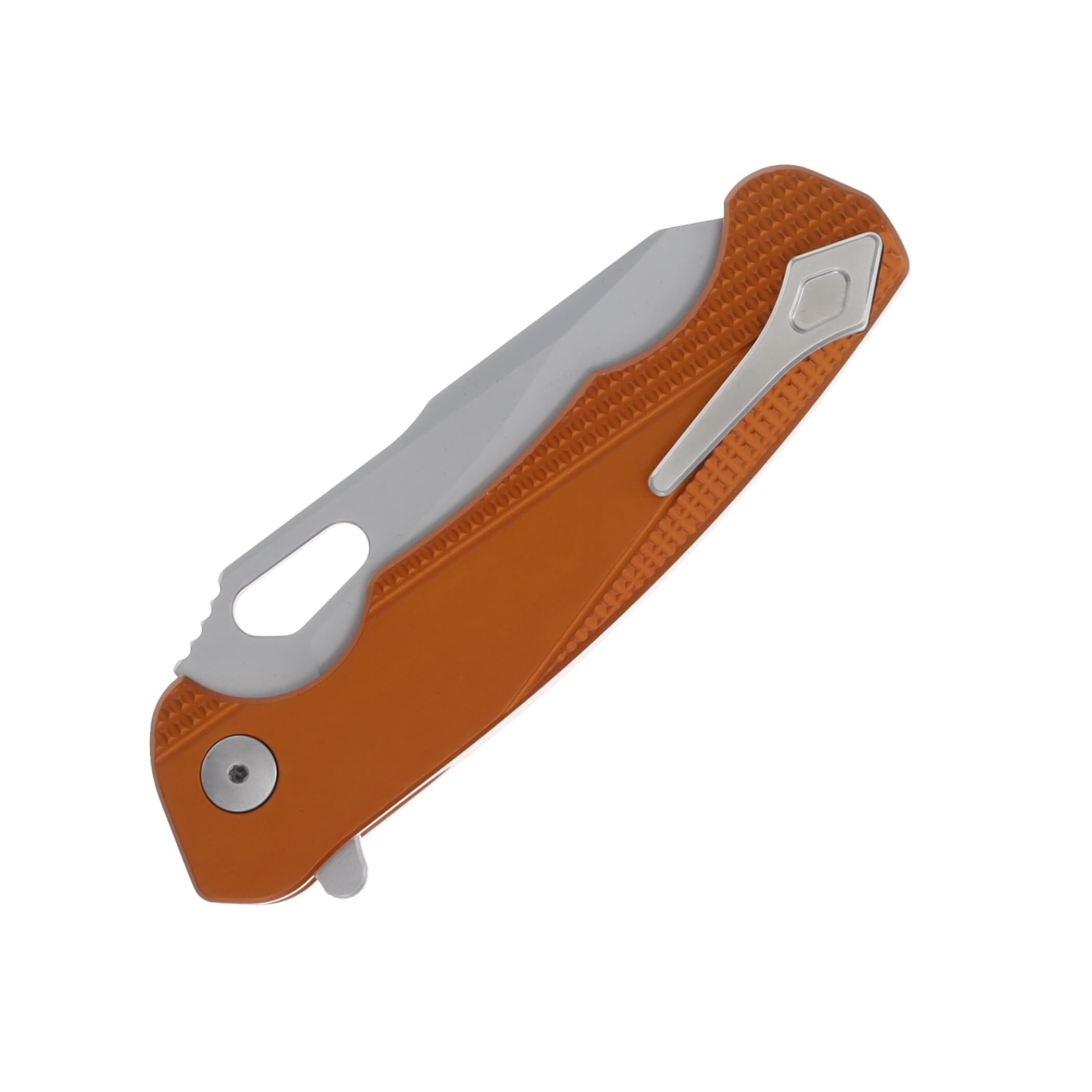 Dead Reckon Knives Ridgeback 3.25in Satin Magnacut Modified Tanto Body 1 Burnt Orange Aluminum RB-1512-27-Burnt Orange View 6