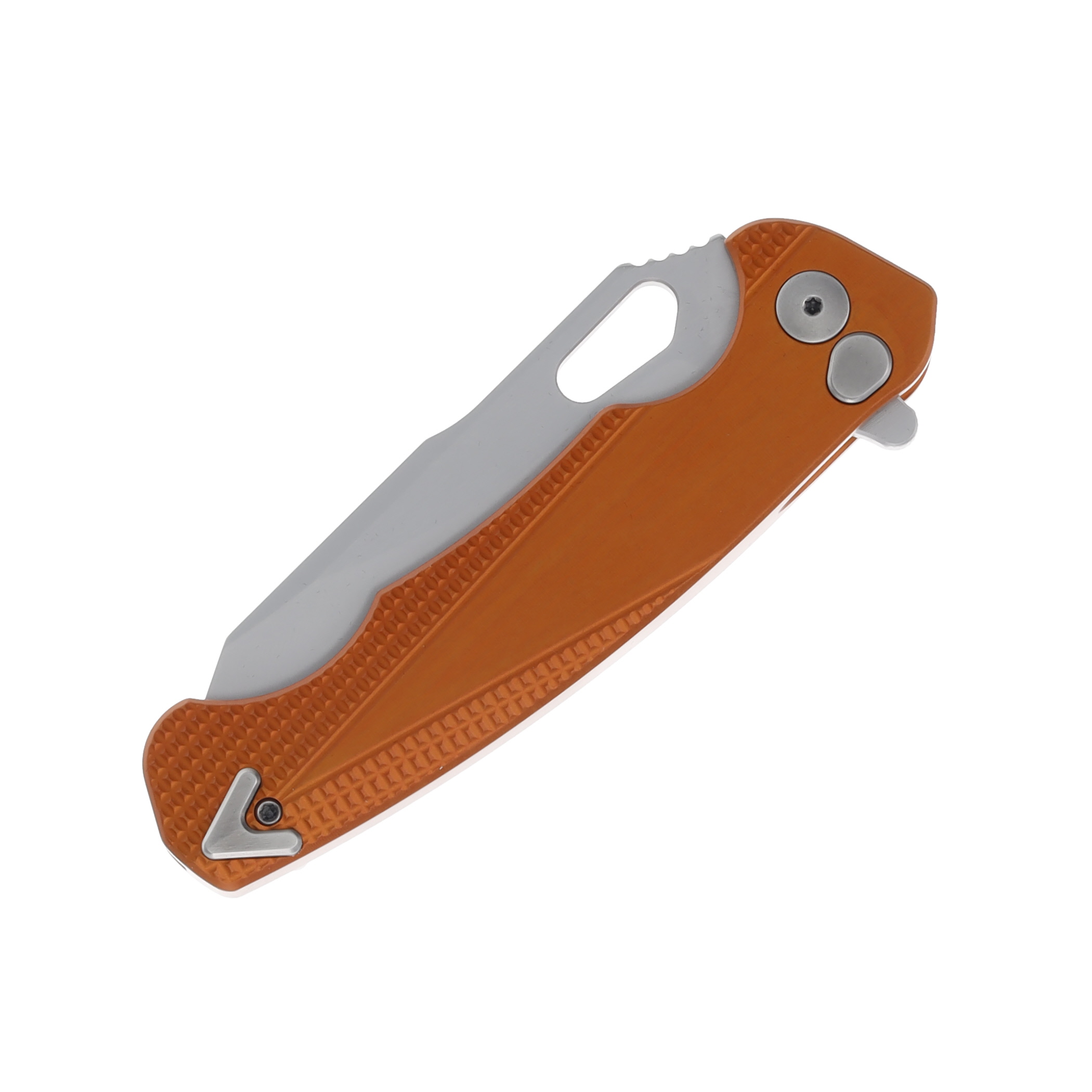 Dead Reckon Knives Ridgeback 3.25in Satin Magnacut Modified Tanto Body 1 Burnt Orange Aluminum RB-1512-27-Burnt Orange View 5