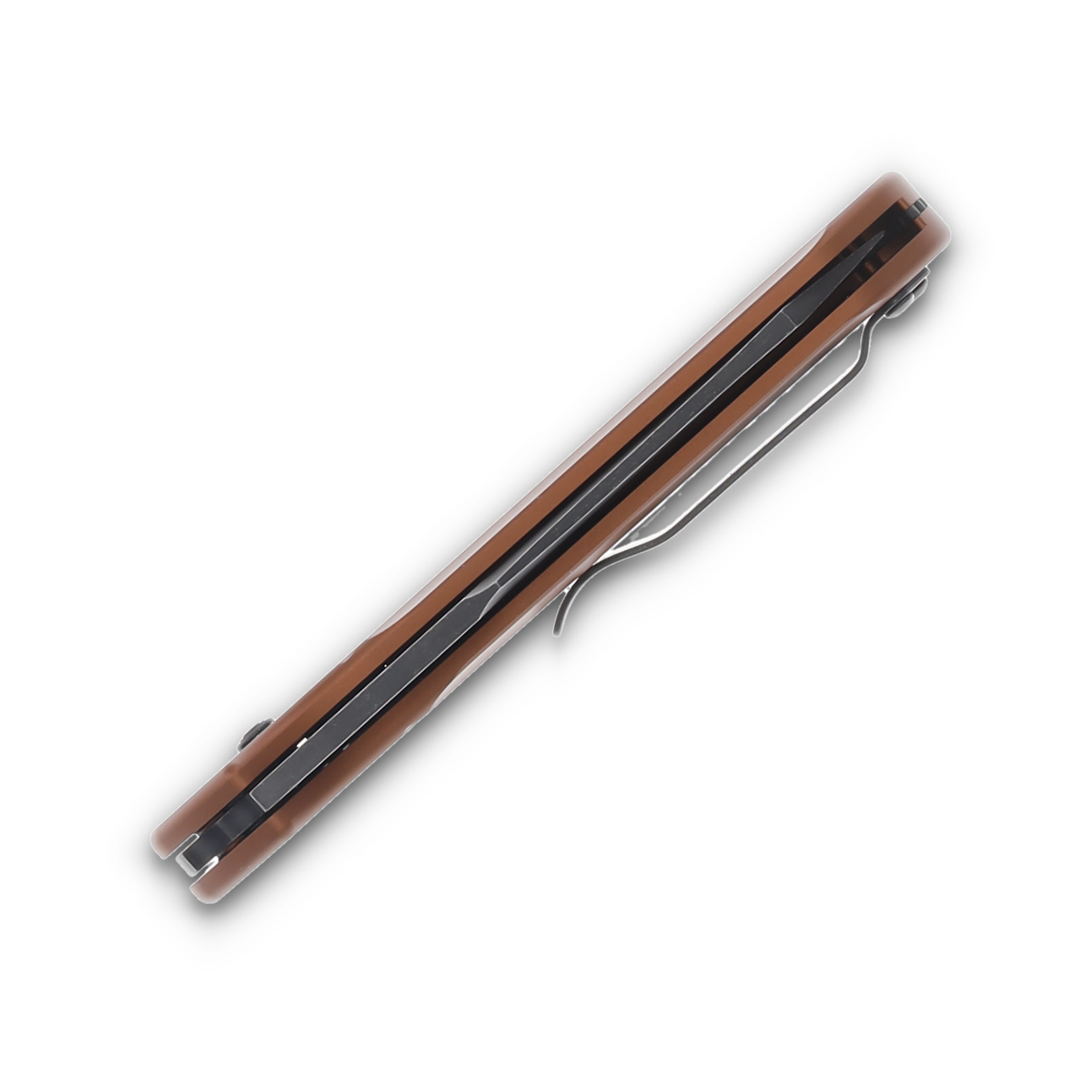 Benchmade Auto Osborne OTS Auto Burnt Copper - 3.4in MagnaCut Black DLC Battlewash Reverse Tanto S/E Plain AUBM9400BK-03 View 6