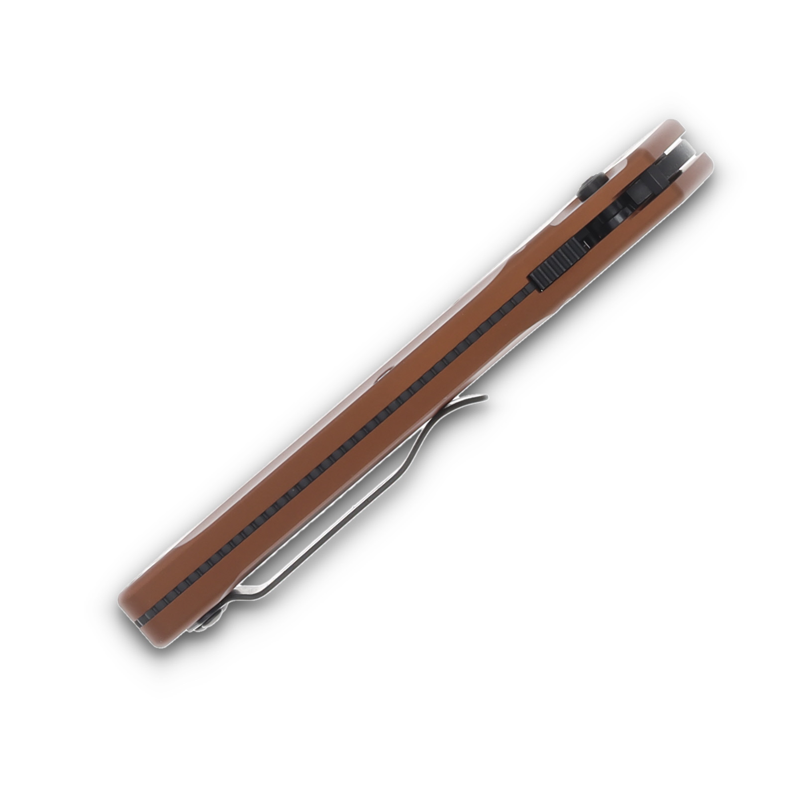 Benchmade Auto Osborne OTS Auto Burnt Copper - 3.4in MagnaCut Black DLC Battlewash Reverse Tanto S/E Plain AUBM9400BK-03 View 5