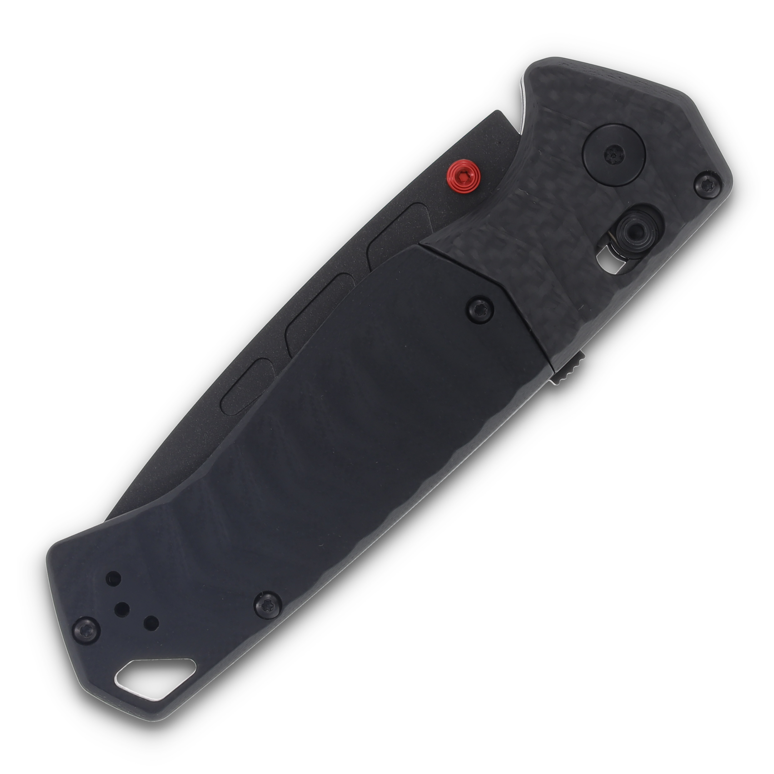Benchmade PSK Folding Knife 3.44 Inch Plain Black Cerakote Drop Point BM593BK-01 View 4