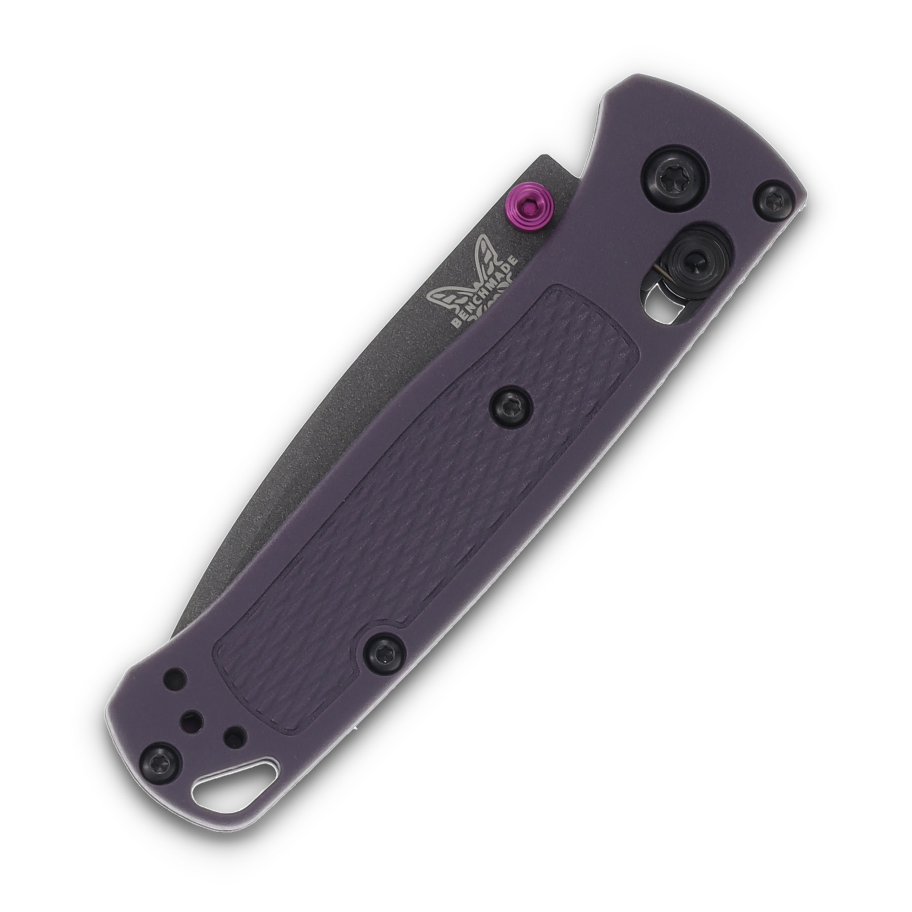 Benchmade Mini Bugout AXIS Lock Folder Dark Purple Grivory Cerakote Drop Pt BM533GY-09 View 5