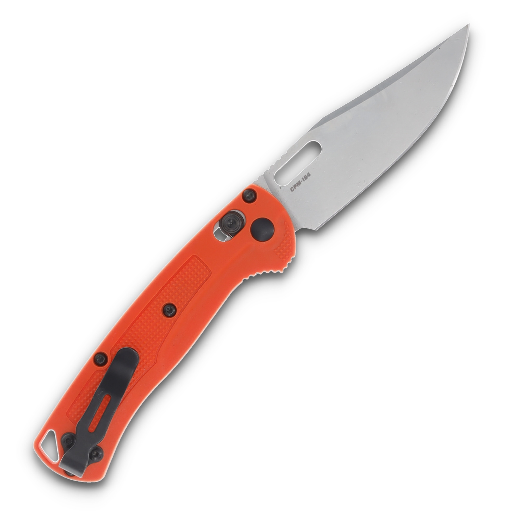 Benchmade Mini Taggedout Folding Knife Orange Grivory BM15533 View 2