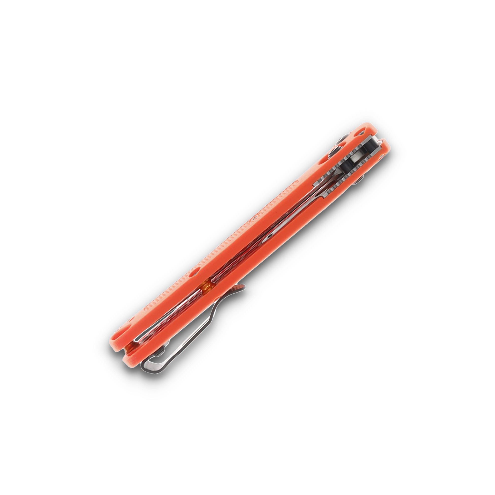 Benchmade Mini Taggedout Folding Knife Orange Grivory BM15533 View 8