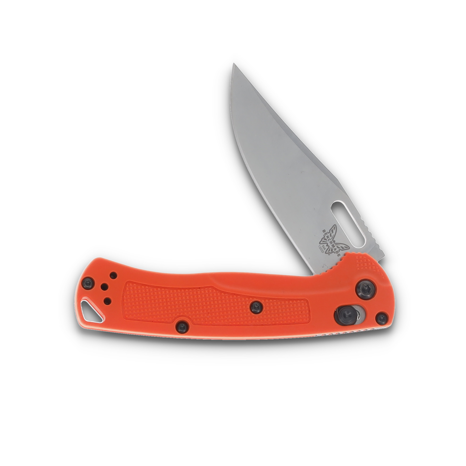 Benchmade Mini Taggedout Folding Knife Orange Grivory BM15533 View 3