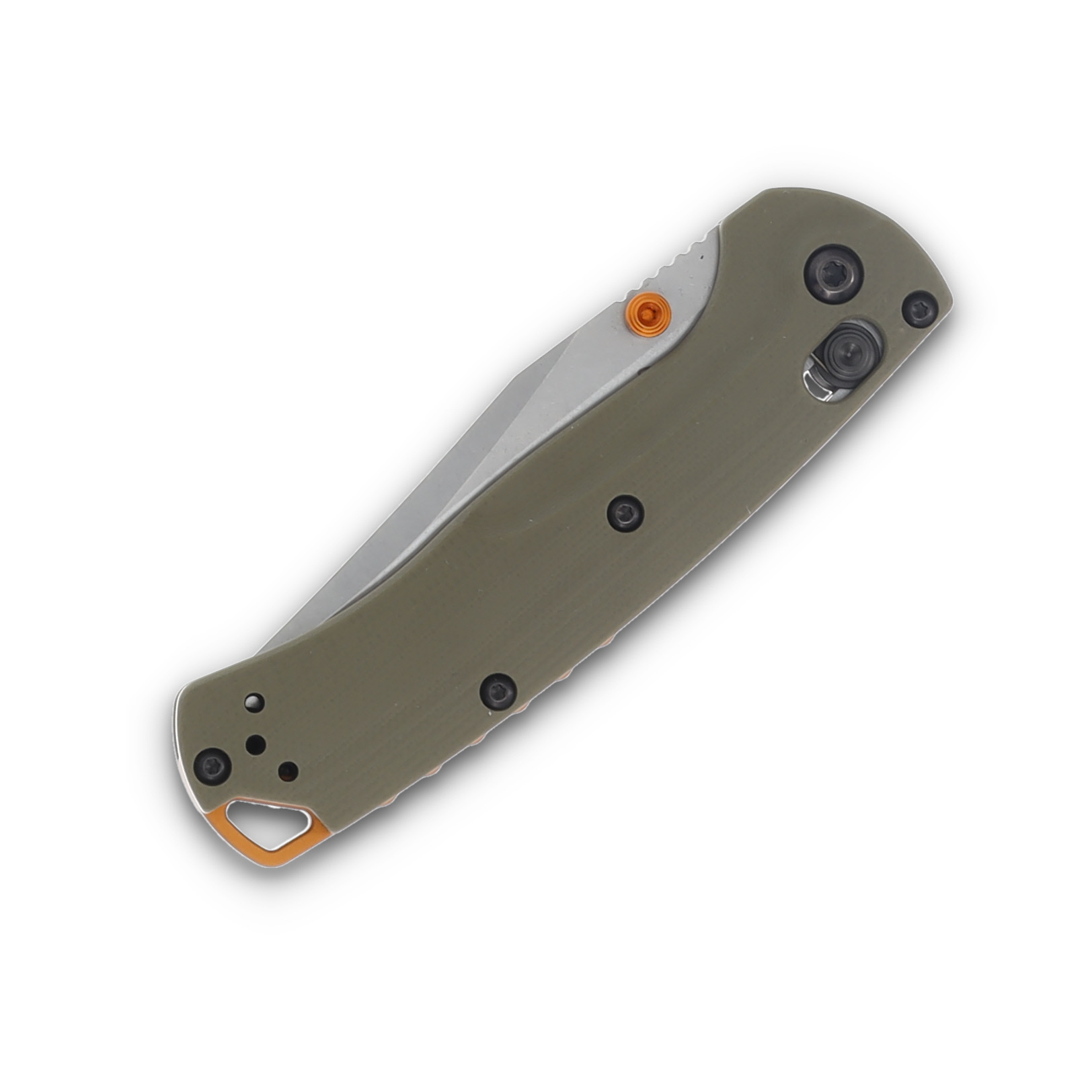 Benchmade Mini Taggedout Folding Knife S45VN OD Green Grivory BM15534 View 5