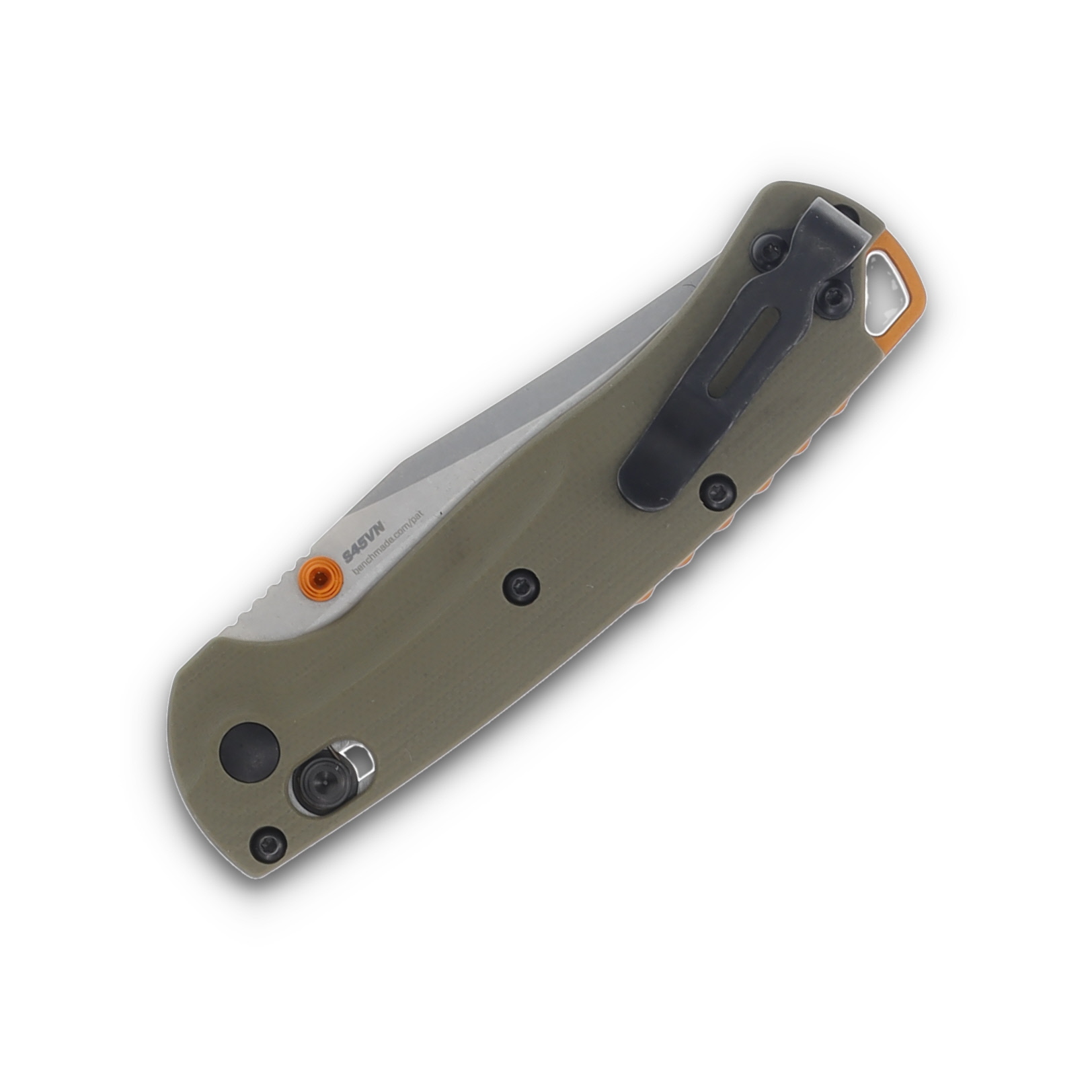 Benchmade Mini Taggedout Folding Knife S45VN OD Green Grivory BM15534 View 6