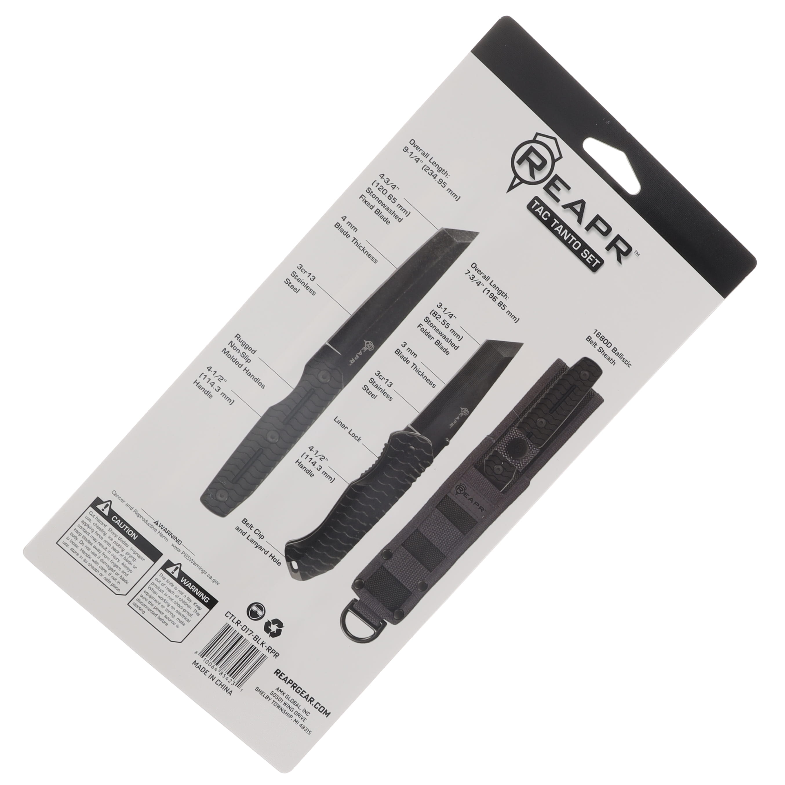 Reapr Tac Tanto Set CTLR-017-BLK-RPR View 16