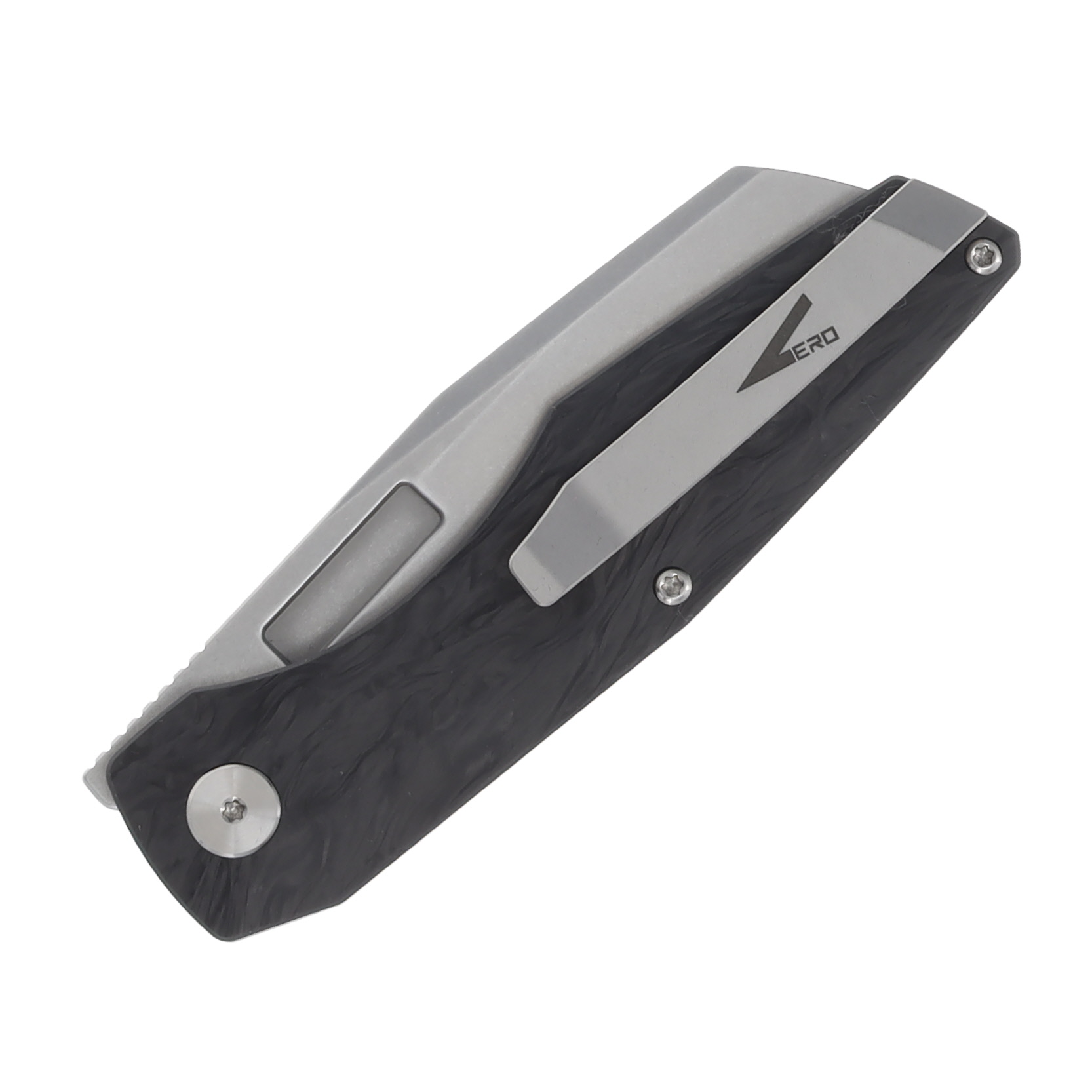 Vero Axon 3.5in Stonewash M390 Marbled Carbon Fiber V-ALL-SMCF-FK-0616-S View 7
