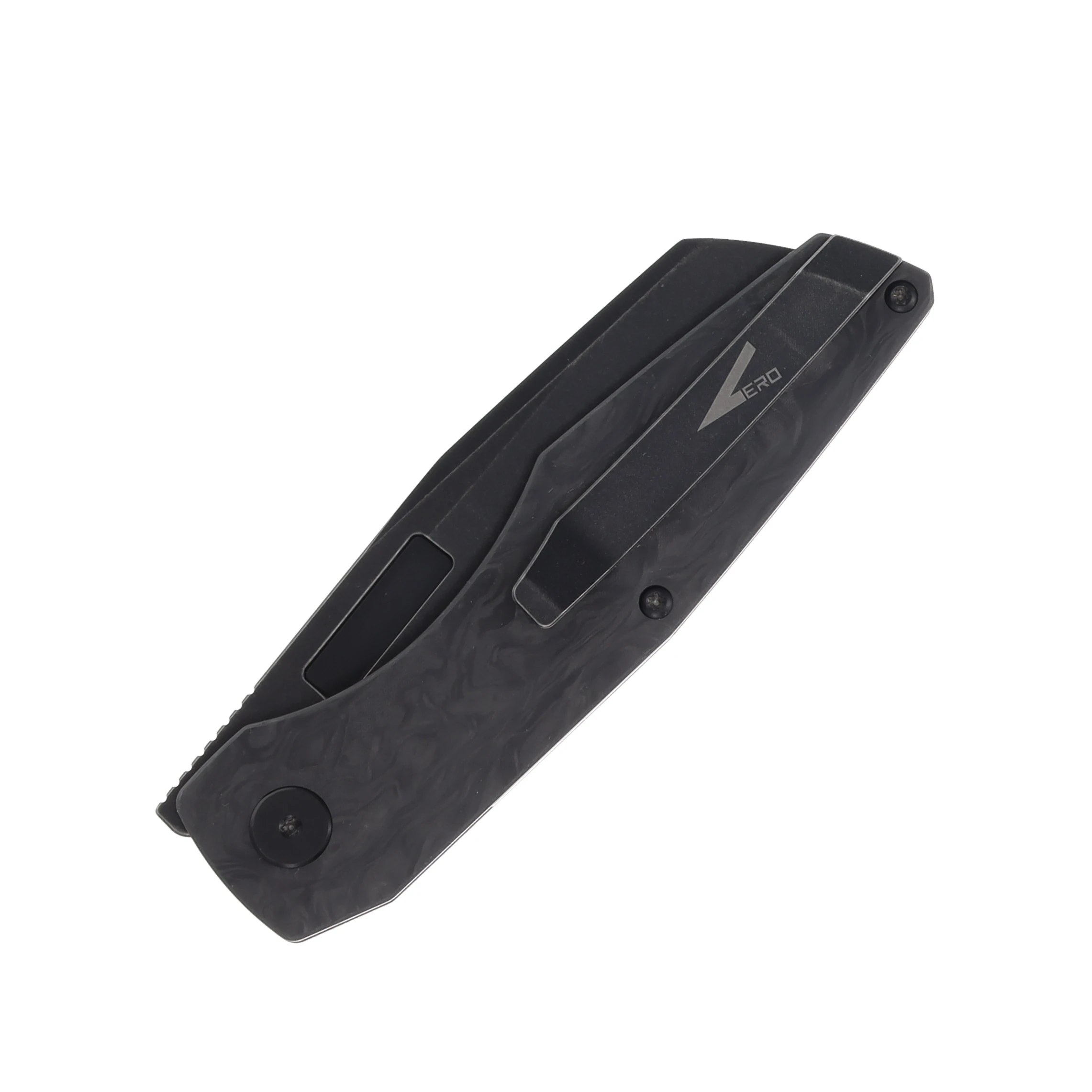 Vero Axon 3.5in Blackwash M390 Marbled Carbon Fiber V-ALL-BMCF-FK-0615-S View 6