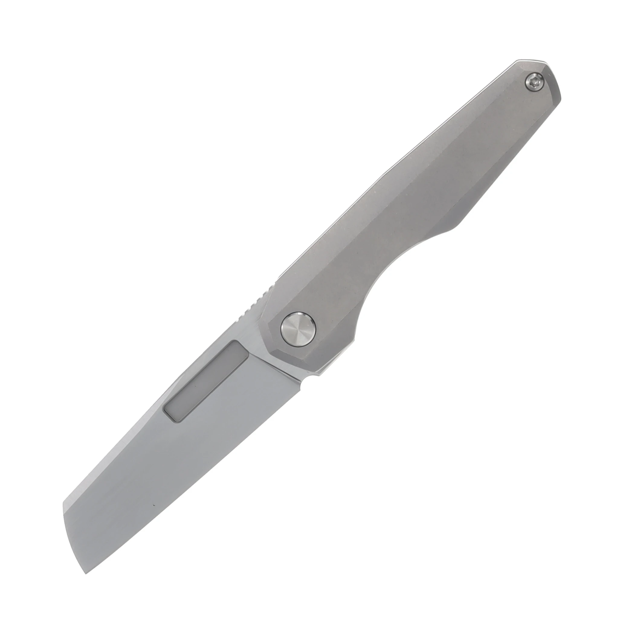 Vero Neuron 2.76in Hand Satin M390 Titanium Stonewash V-N-HSS-FK-1163-S View 1