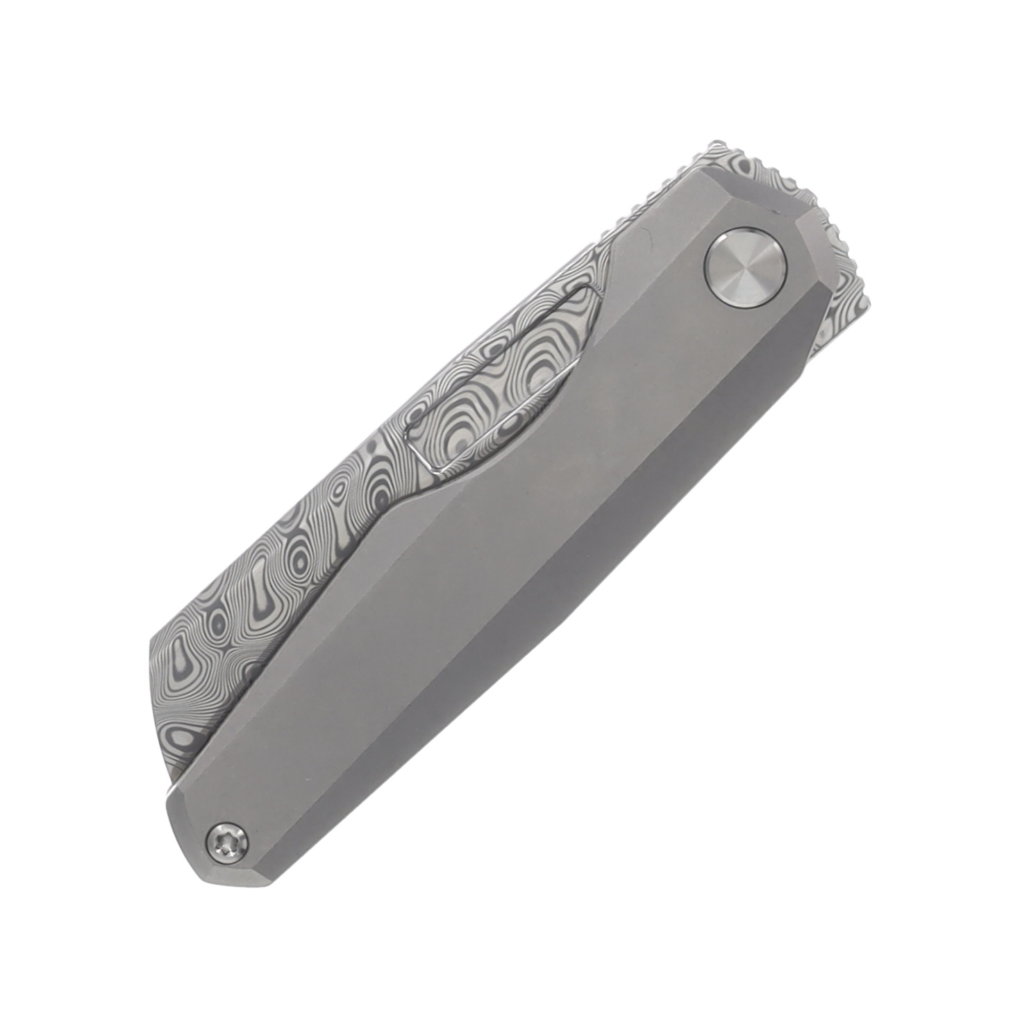 Vero Neuron 2.76in Hakkapella Damasteel Marbled Carbon Fiber/Titanium V-N-DS-FK-1166-S View 5
