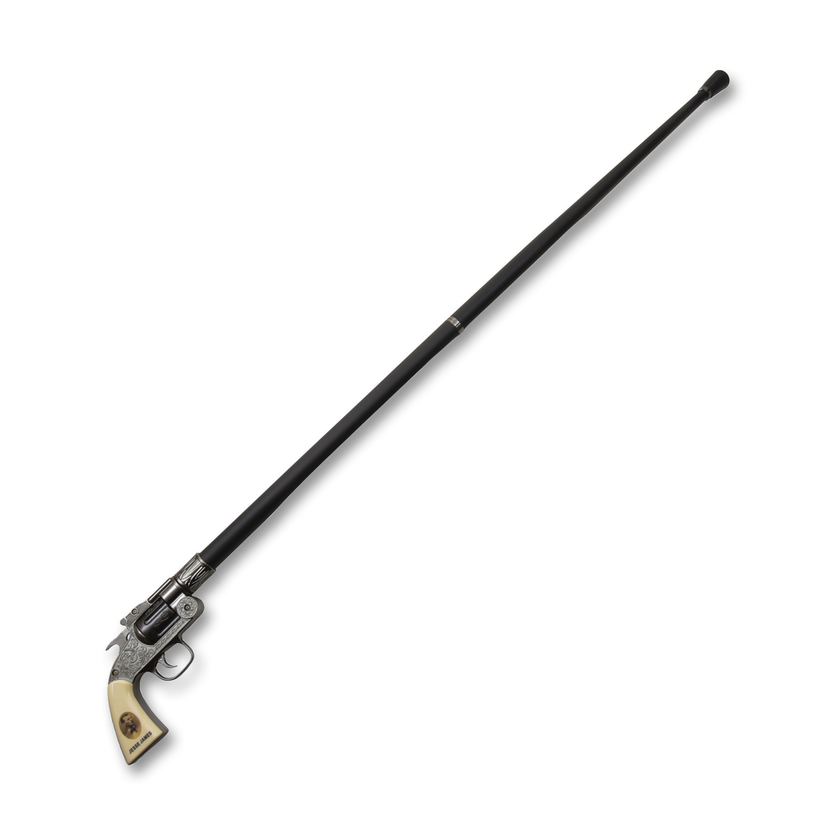 Jesse James Revolver Gun Handle Gentleman's Walking Stick SX1892JJ View 2