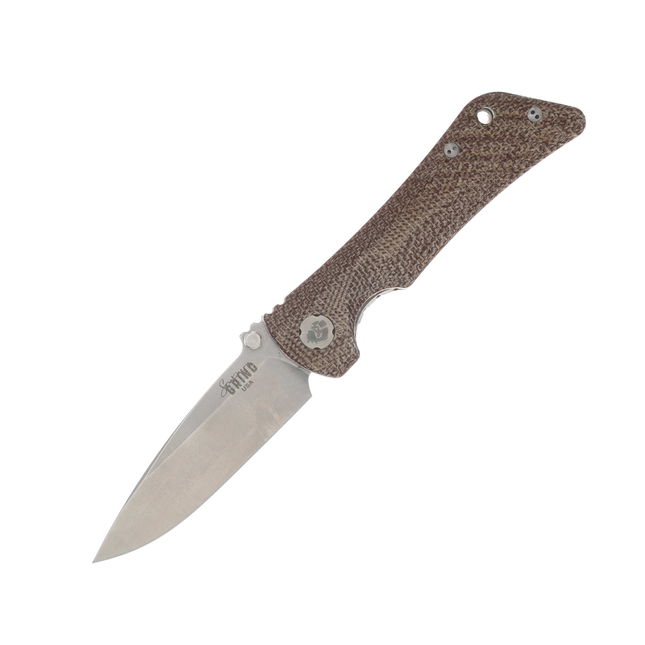 Southern Grind Spider Monkey Drop Point Satin w/  Micarta Handle SG06130025 View 1