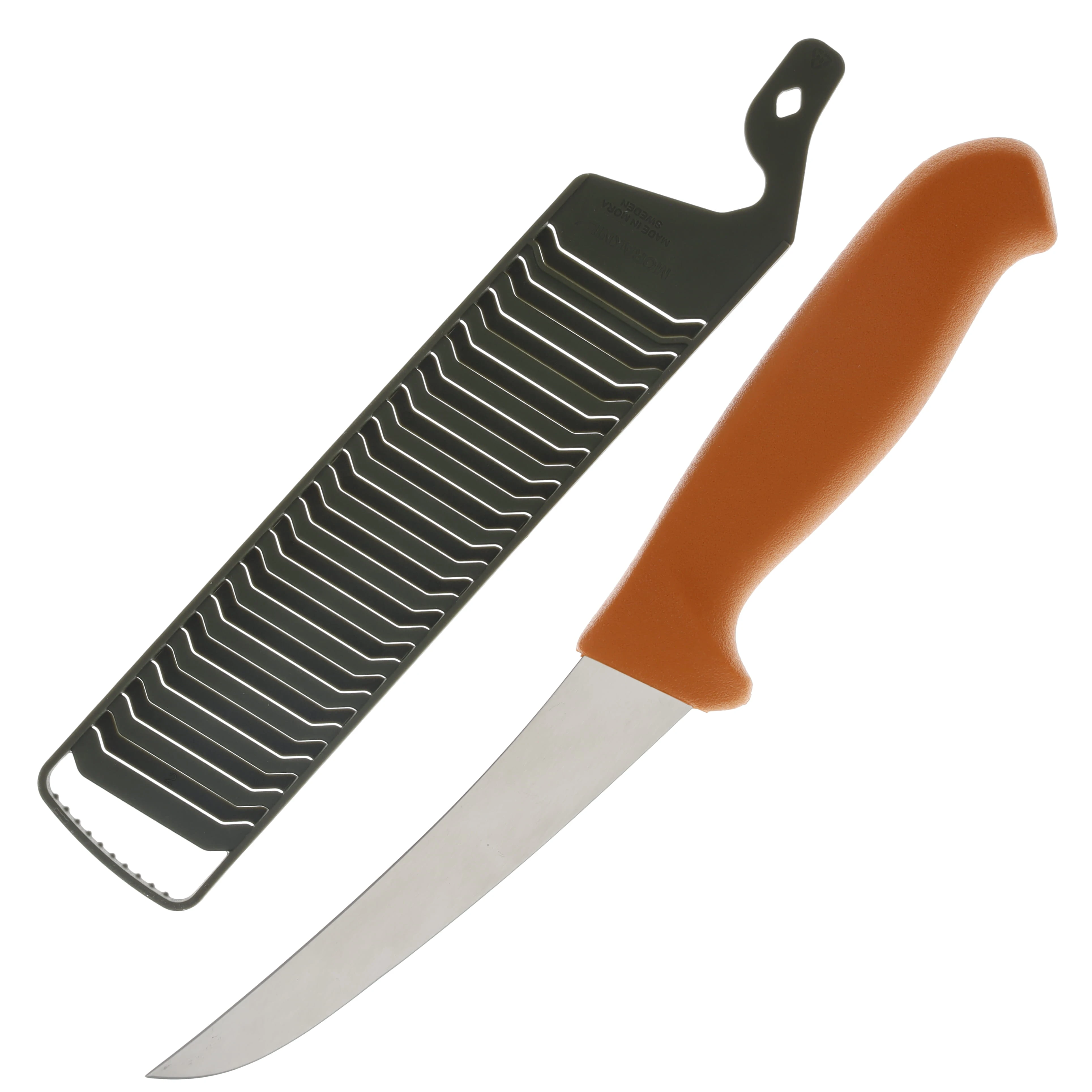 Morakniv Hunting Orange 5.19in Curved Boning Fixed Blade Knife FS14231 View 1