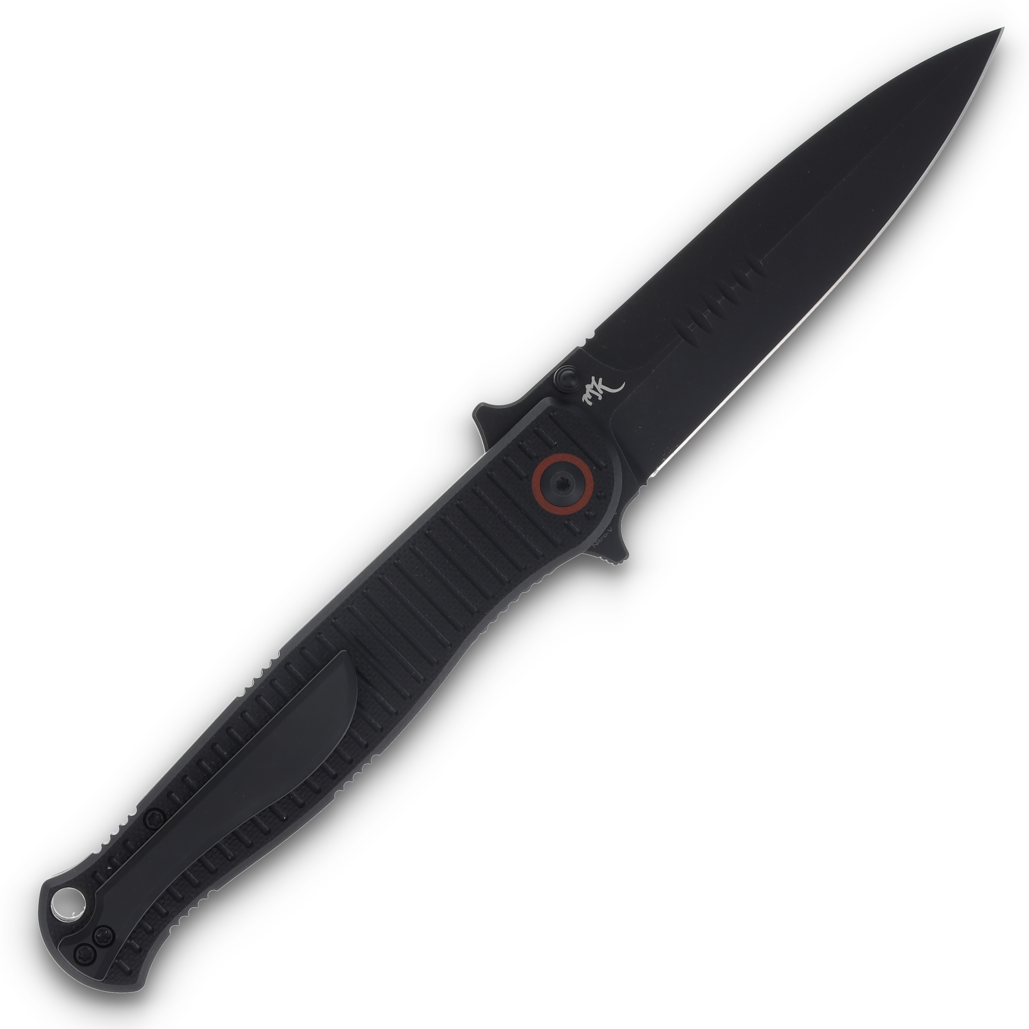 CIVIVI RS71 Folding Knife 4 Inch Plain Black Stonewash Spear Point C23025-2 View 2