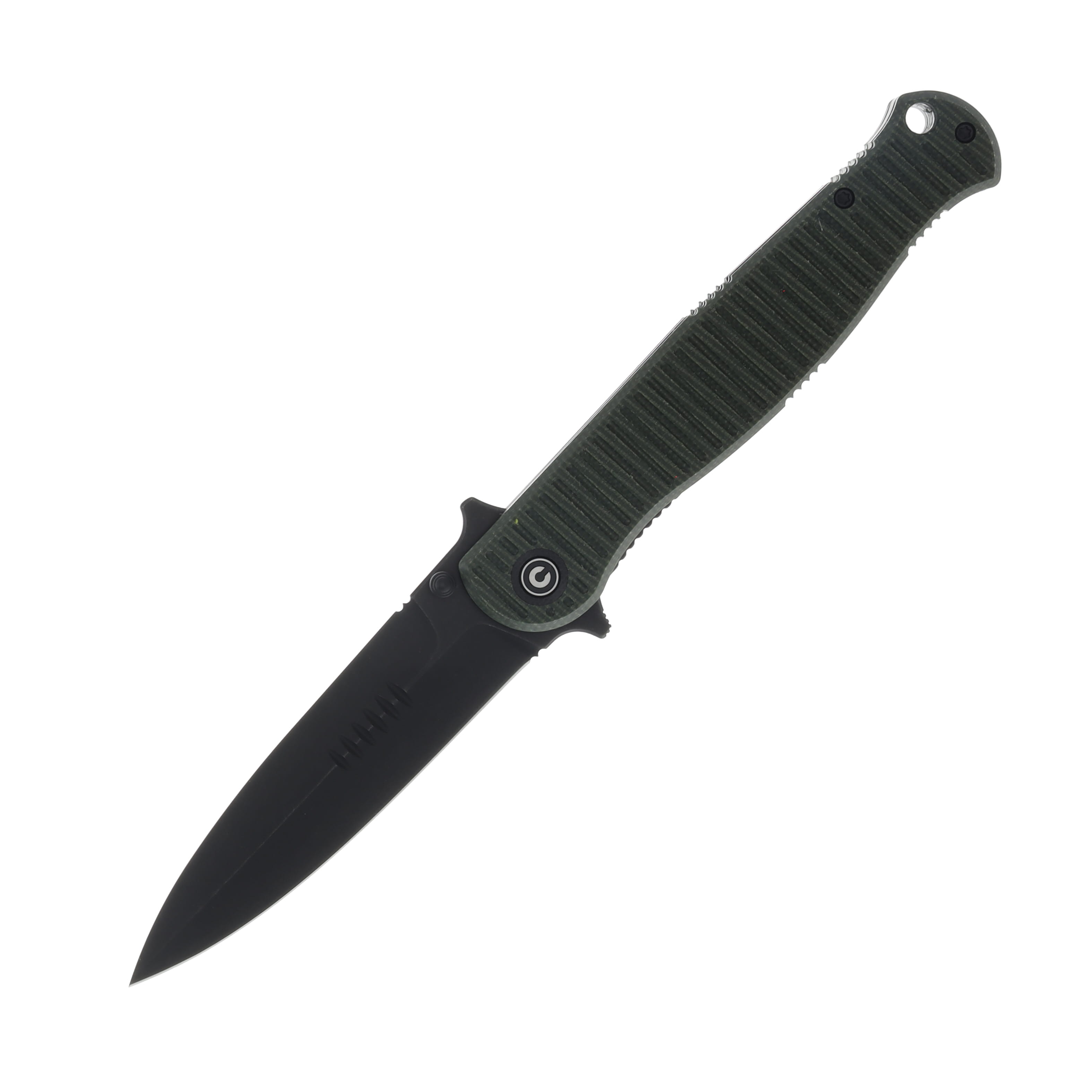 CIVIVI RS71 Folding Knife Green 4in Plain Black Stonewash Spear Point C23025-3 View 1