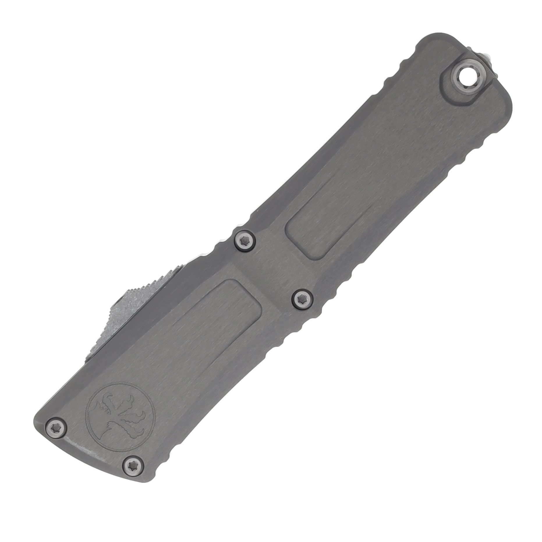 Microtech Combat Troodon OTF Automatic Gen III Apocalyptic S/E Natural Clear Aluminum AUMT114310APNC View 4