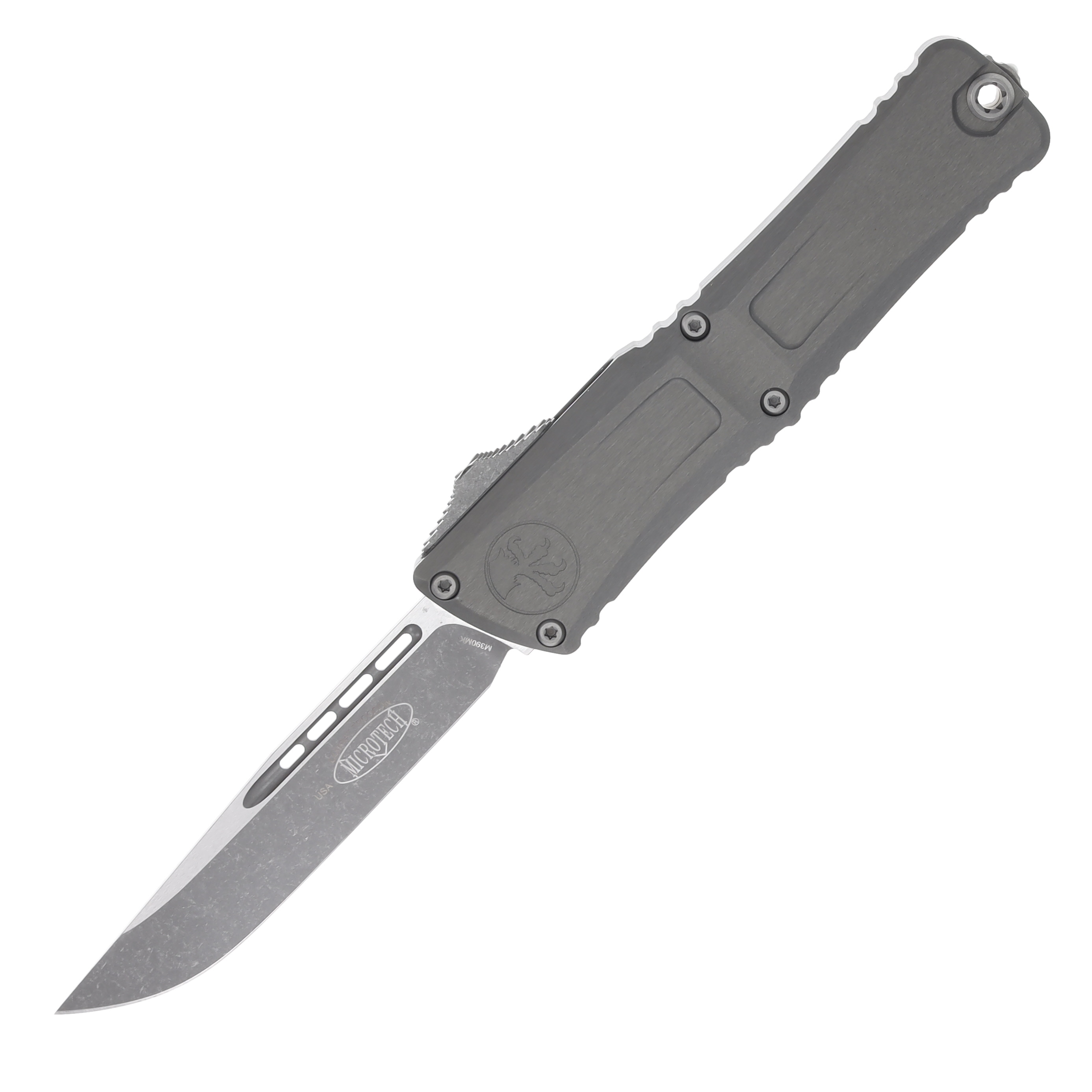 Microtech Combat Troodon OTF Automatic Gen III Apocalyptic S/E Natural Clear Aluminum AUMT114310APNC View 1