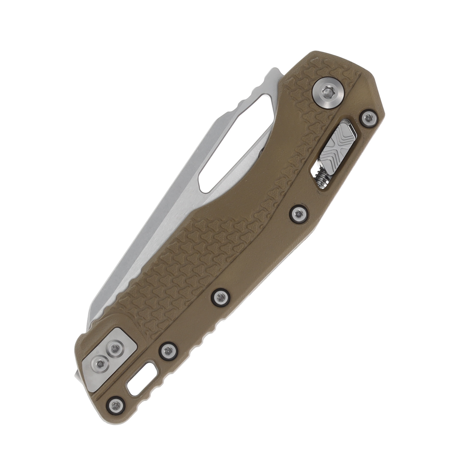 Microtech MSI TriGrip Dark Earth 4in Stonewash Sheepsfoot Blade MT210T10PMDE View 5