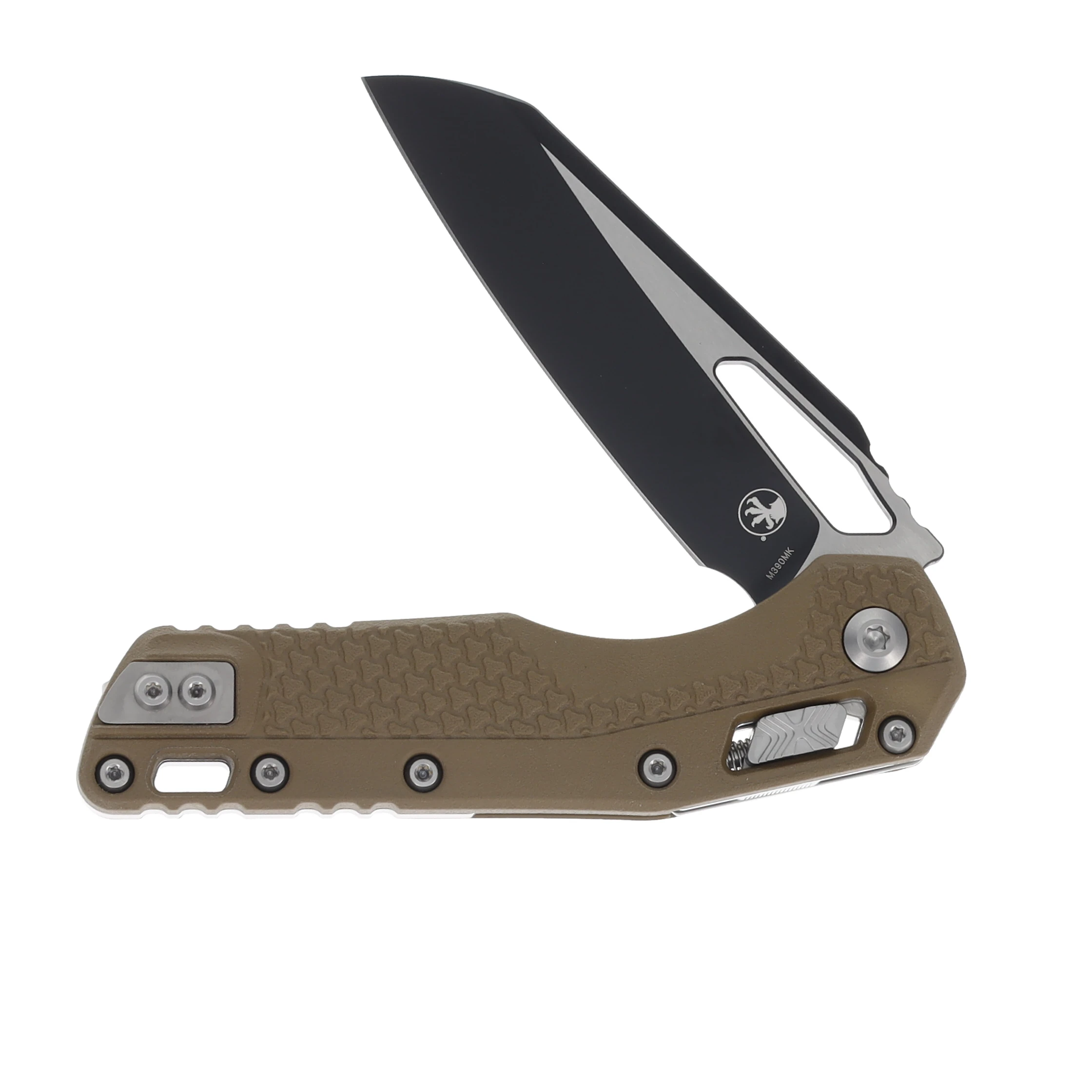 Microtech MSI TriGrip Dark Earth 3.9in Black Plain Sheepsfoot Blade MT210T1PMDE View 3