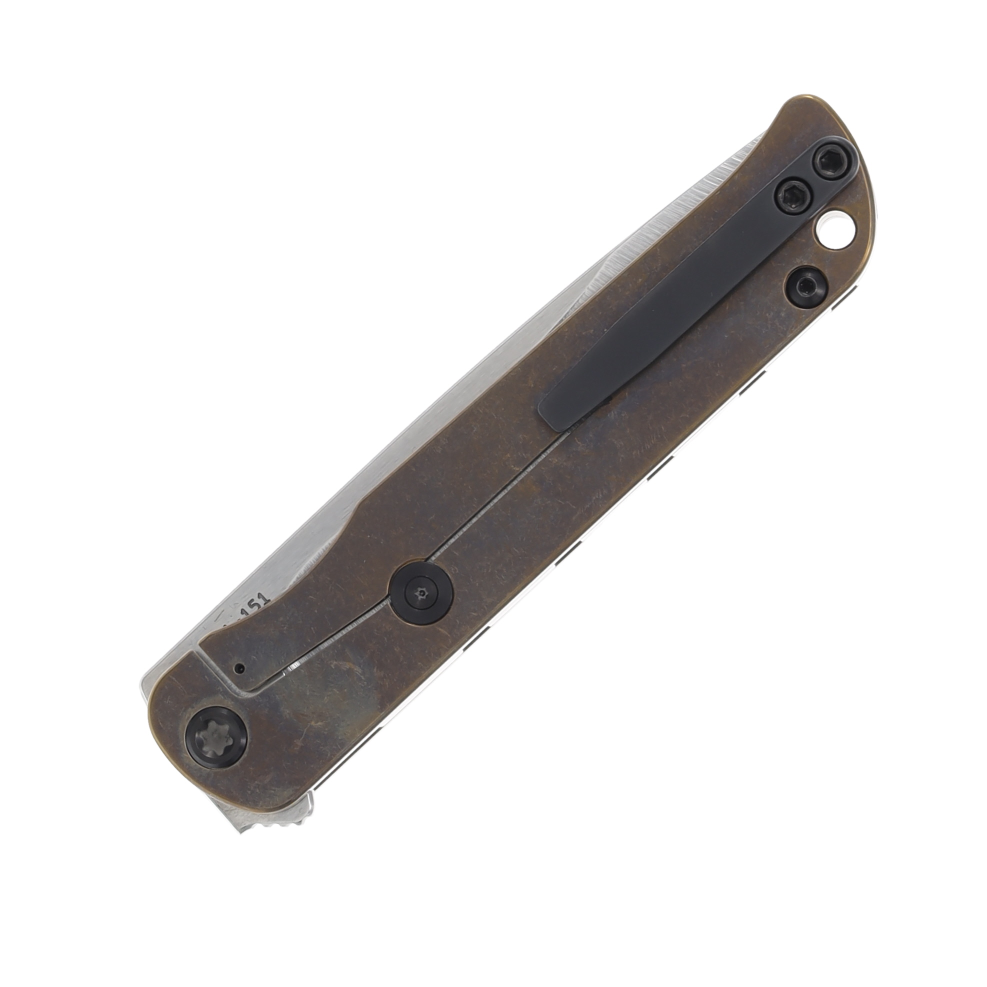 Medford T-Bone 4in Tumbled S45VN Drop Point Bronze Mosaic DLC Hardware/Clip MK2154TD-36A1-TPCP-Q4 View 6