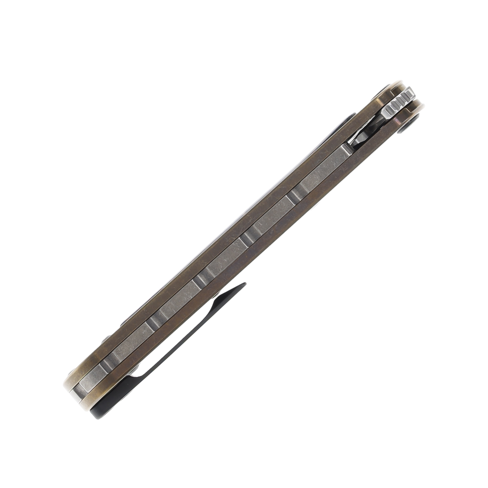 Medford T-Bone 4in Tumbled S45VN Drop Point Bronze Mosaic DLC Hardware/Clip MK2154TD-36A1-TPCP-Q4 View 8